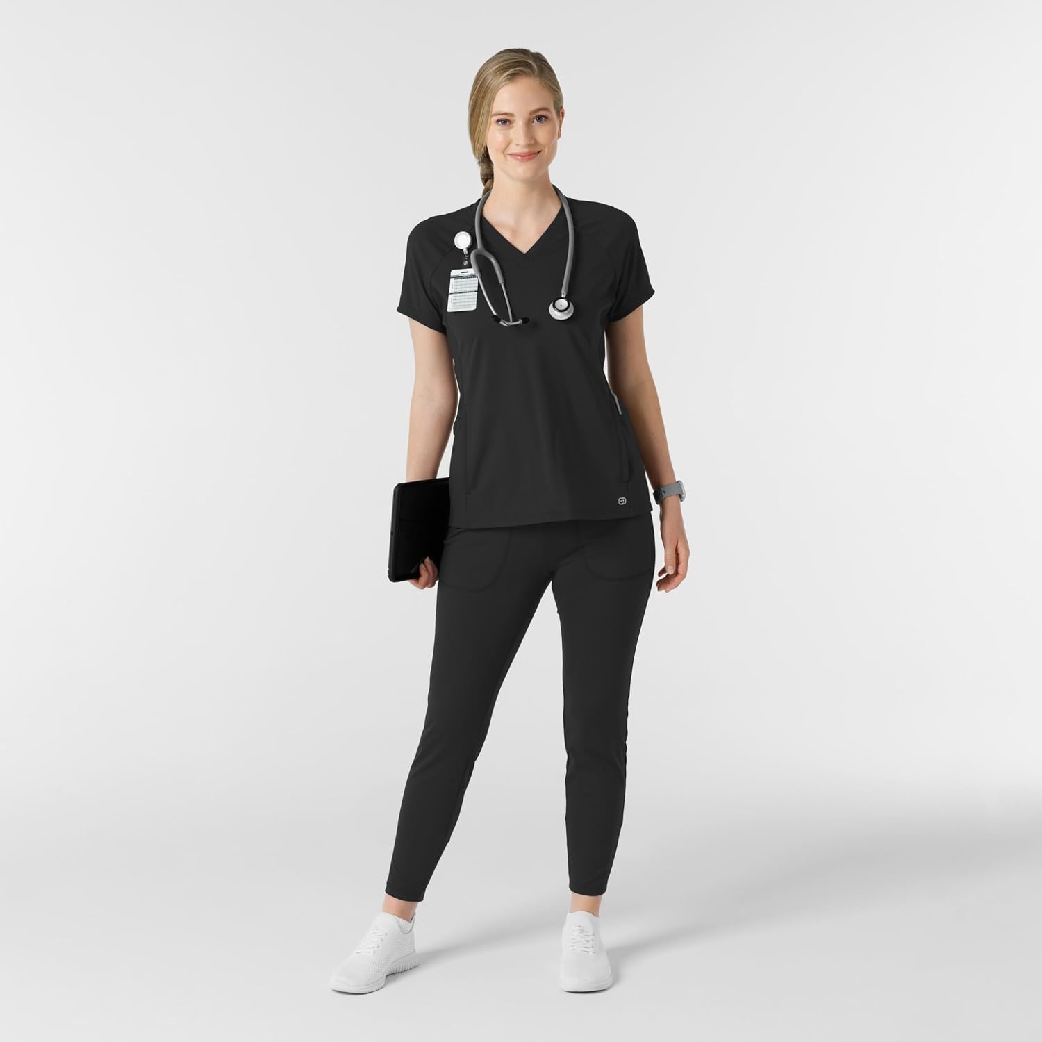 Wink Renew Women’s Track Scrub Pant(Black)