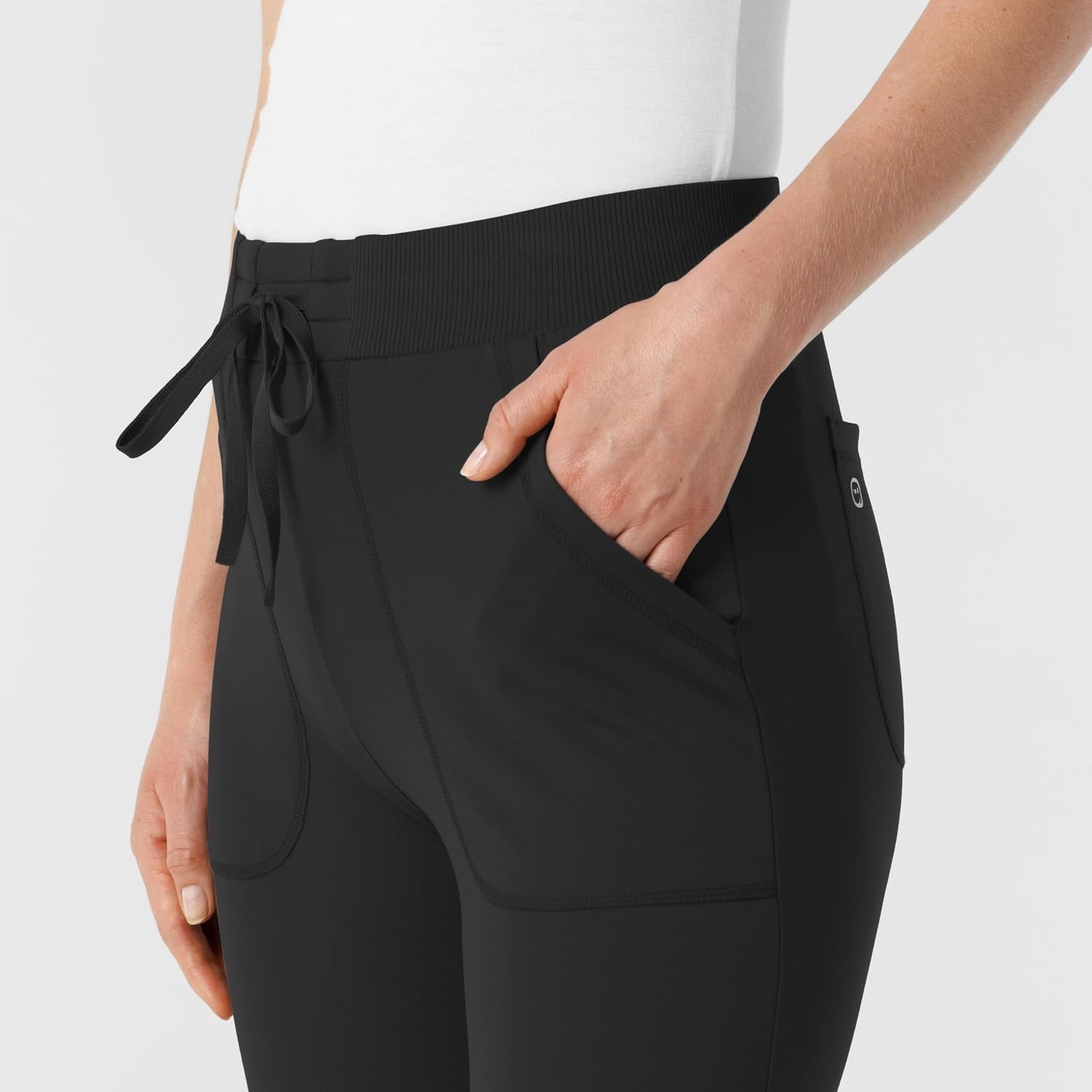 Wink Renew Women’s Track Scrub Pant(Black)
