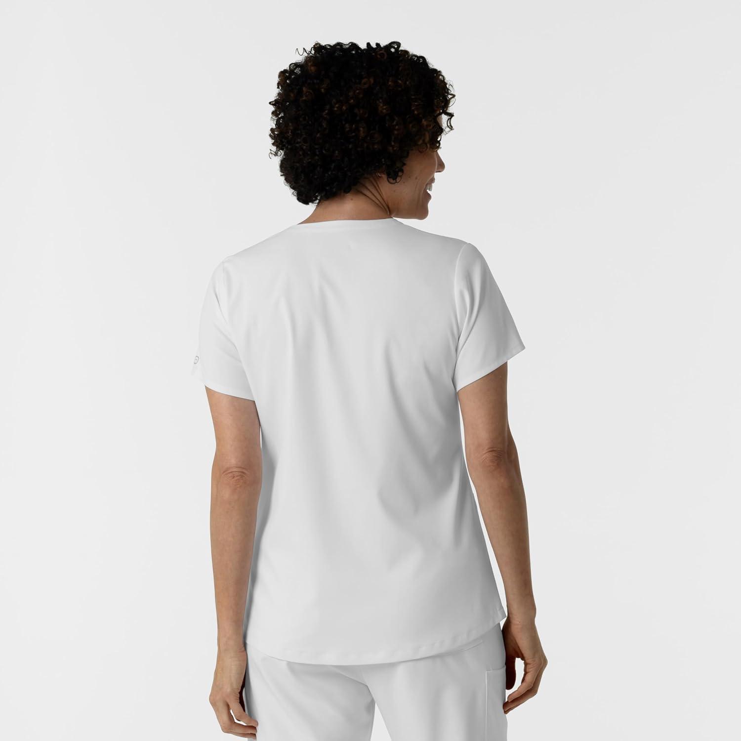 Wink Womens Scrub Top(White)