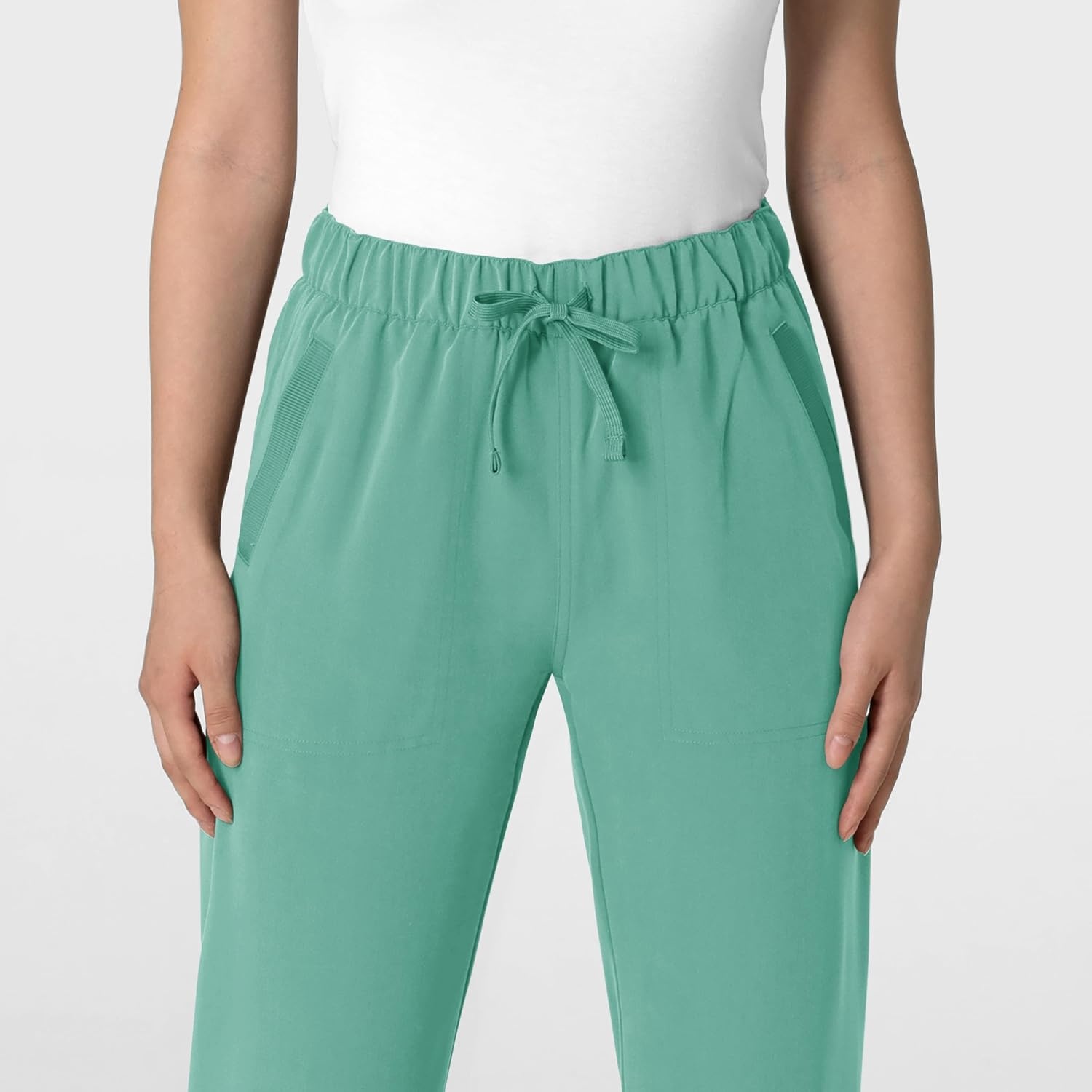 Wink Women’s Women’s Stovepipe High-Low Hem Scrub Pant(Turquoise)