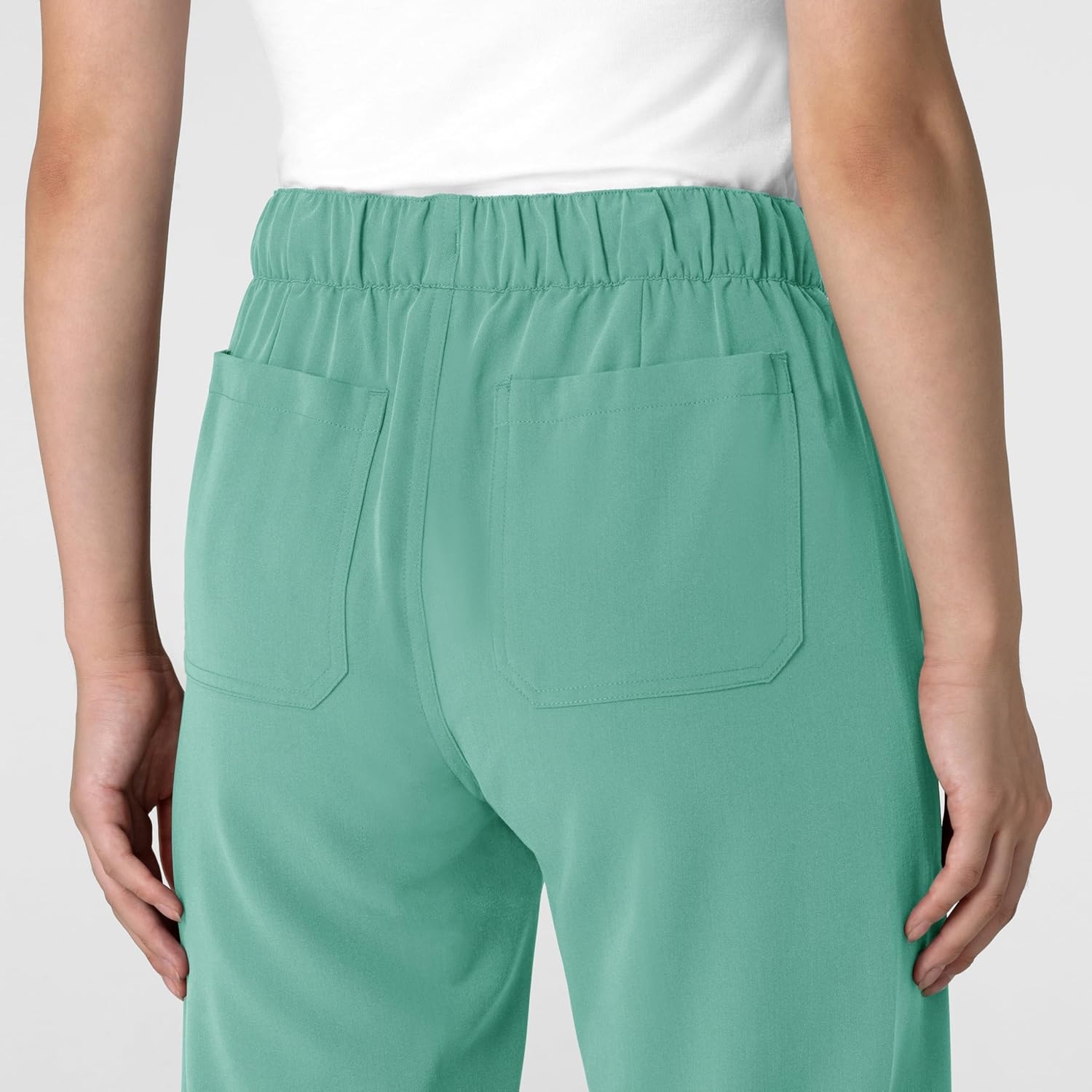 Wink Women’s Women’s Stovepipe High-Low Hem Scrub Pant(Turquoise)