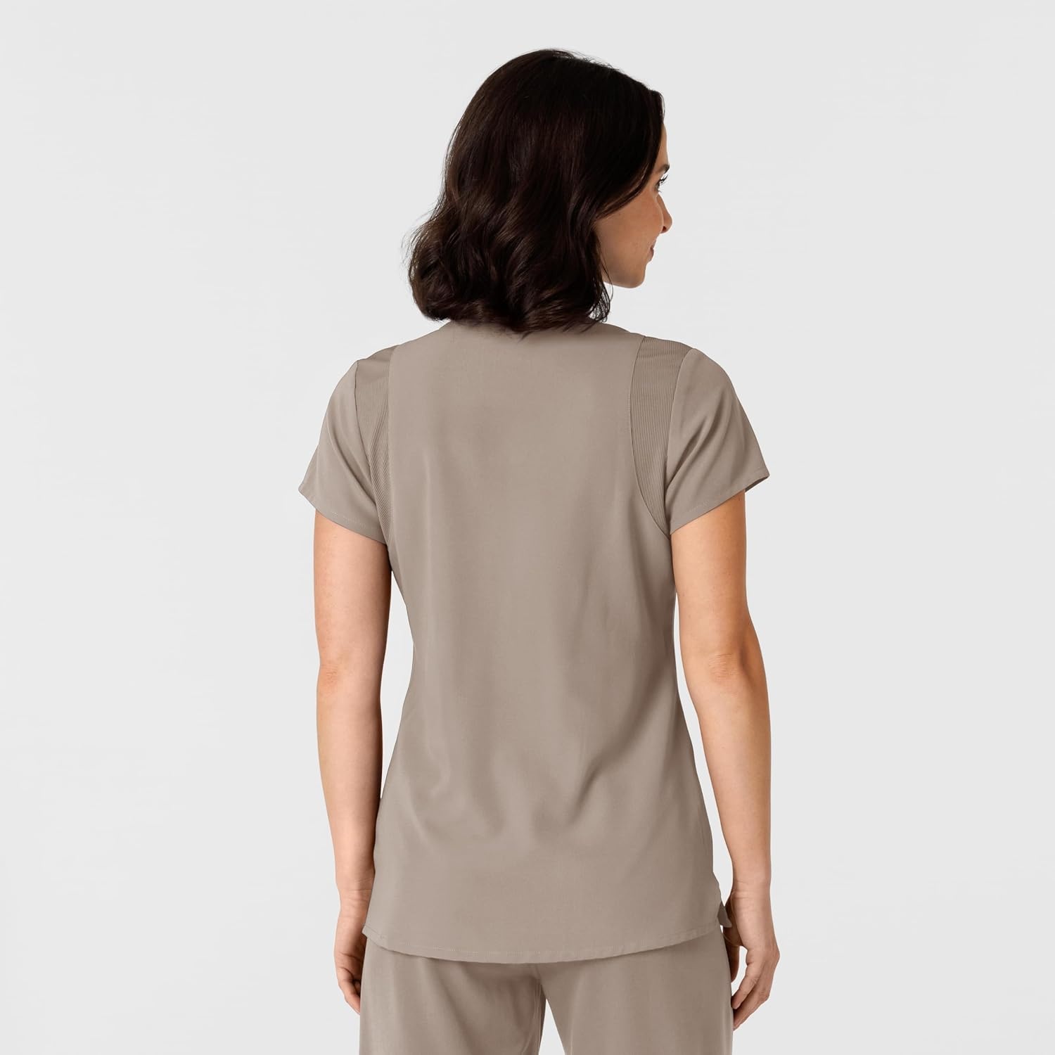 Wink Nova Women’s Flex-n-Reach Shoulder Panel V-Neck Scrub Top(Haze)