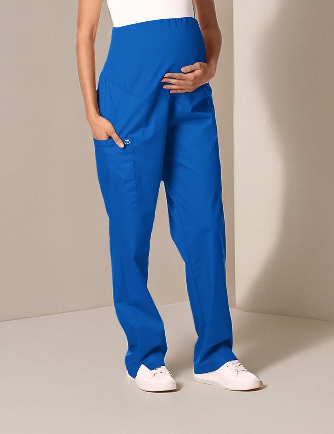 WonderWink Women’s Wonderwork Maternity Pant(Royal)