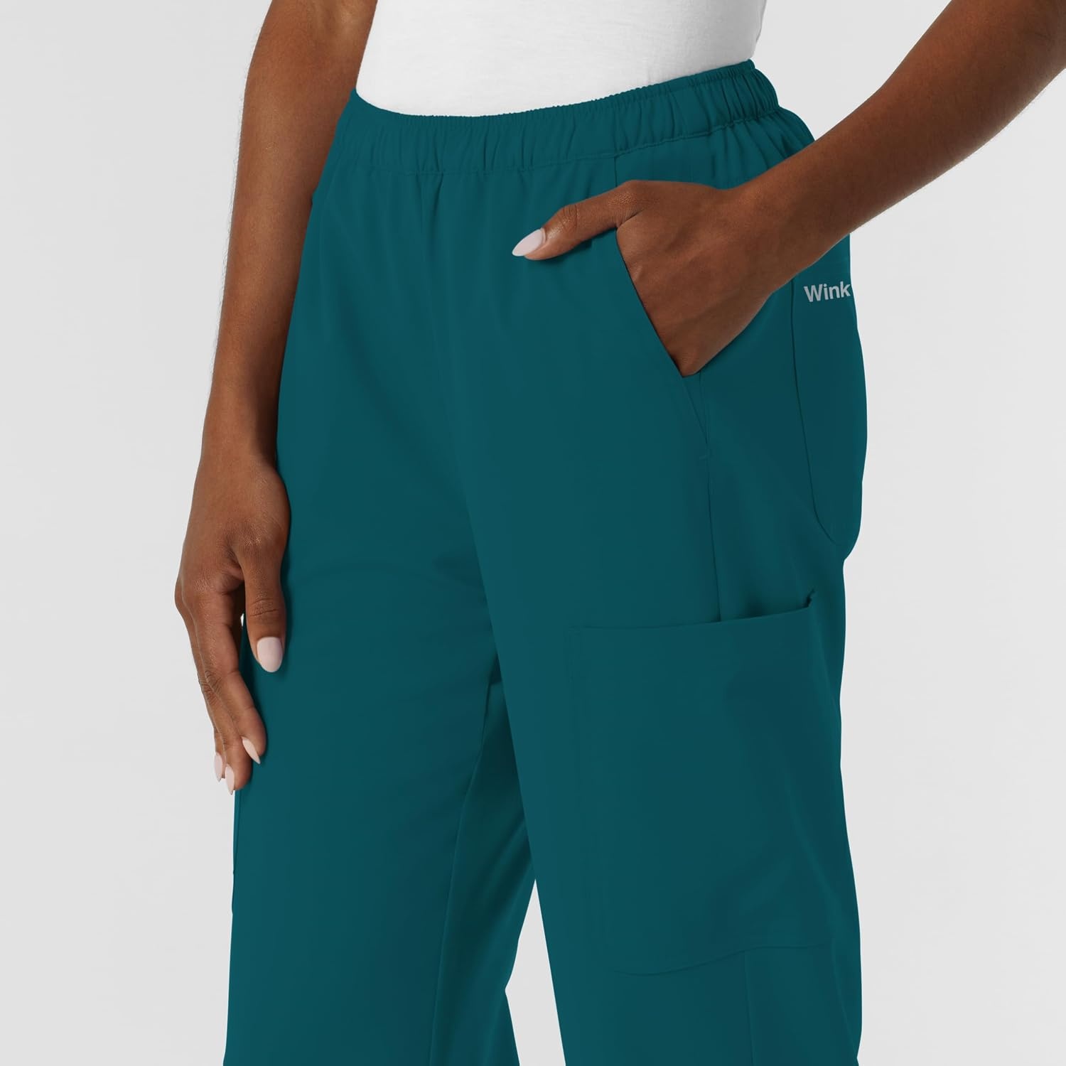 Wink NURTUR Women’s Straight Leg Cargo Scrub Pant(Caribbean)