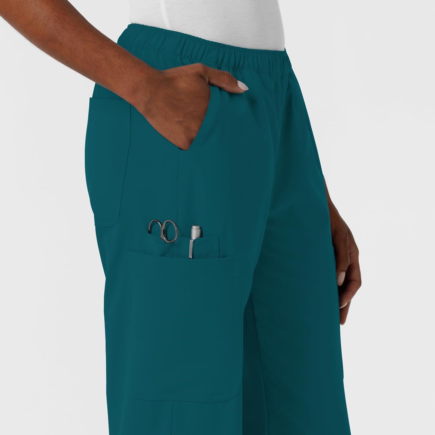 Wink NURTUR Women’s Straight Leg Cargo Scrub Pant(Caribbean)