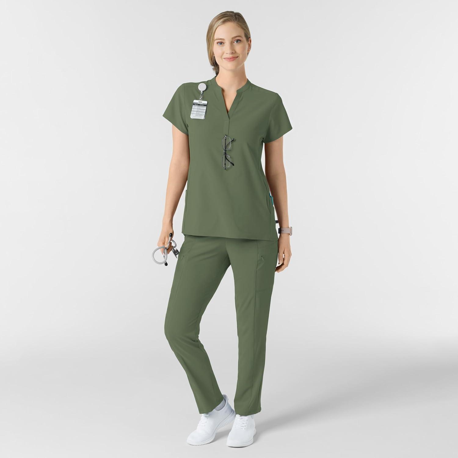 Wink Womens Scrub Top(Olive)