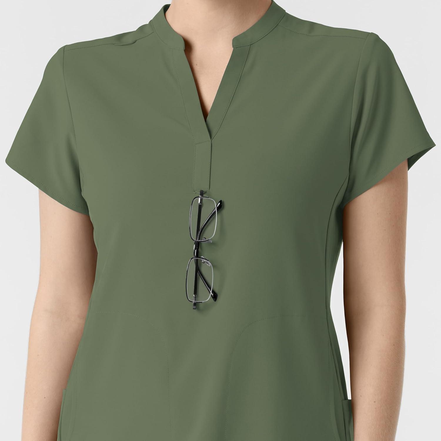 Wink Womens Scrub Top(Olive)