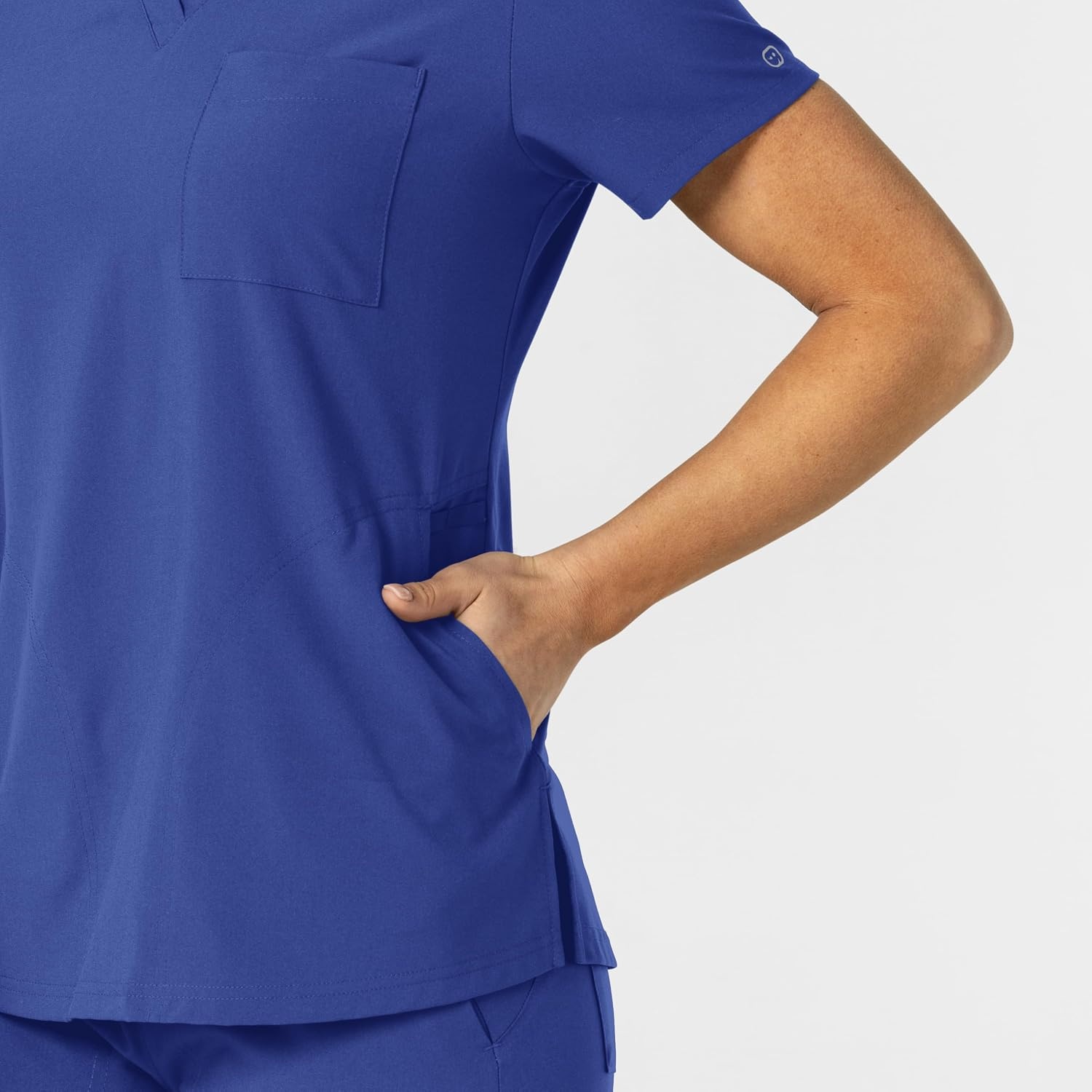 Wink Women’s Women’s Flex-n-Reach V-Neck Scrub Top(Galaxy Blue)