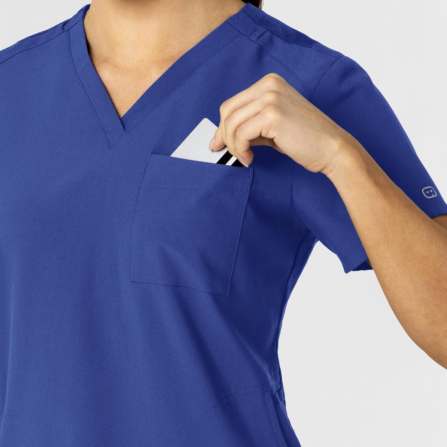 Wink Women’s Women’s Flex-n-Reach V-Neck Scrub Top(Galaxy Blue)