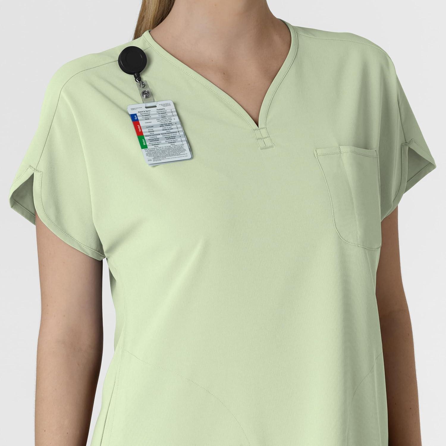 Wink Women’s Dolman Scrub Top – Fresh Mint, XS
