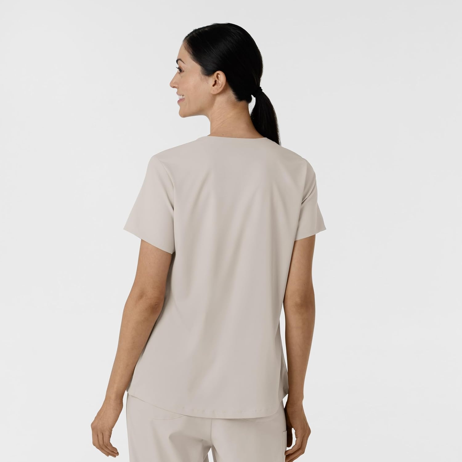 Wink Boundless Women’s 2-Pocket V-Neck Scrub Top(Cloud)