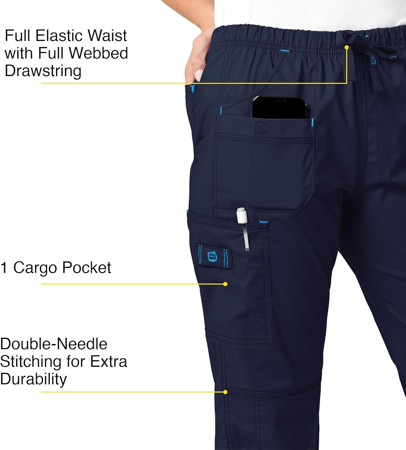 WonderWink Women’s Wonderflex Faith Scrub Pant(Navy)