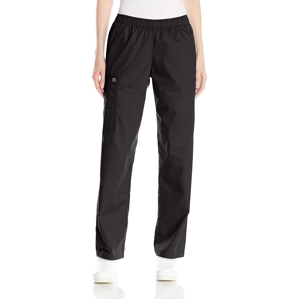 Wink WonderWORK Women’s Pull-On Cargo Scrub Pant, Black, 2XL TAL