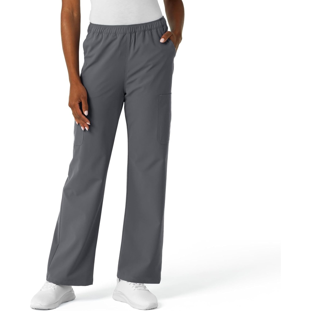 Wink NURTUR Women’s Straight Leg Cargo Scrub Pant(Pewter)