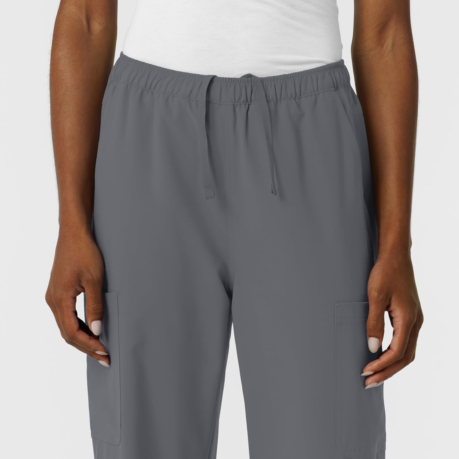 Wink NURTUR Women’s Straight Leg Cargo Scrub Pant(Pewter)