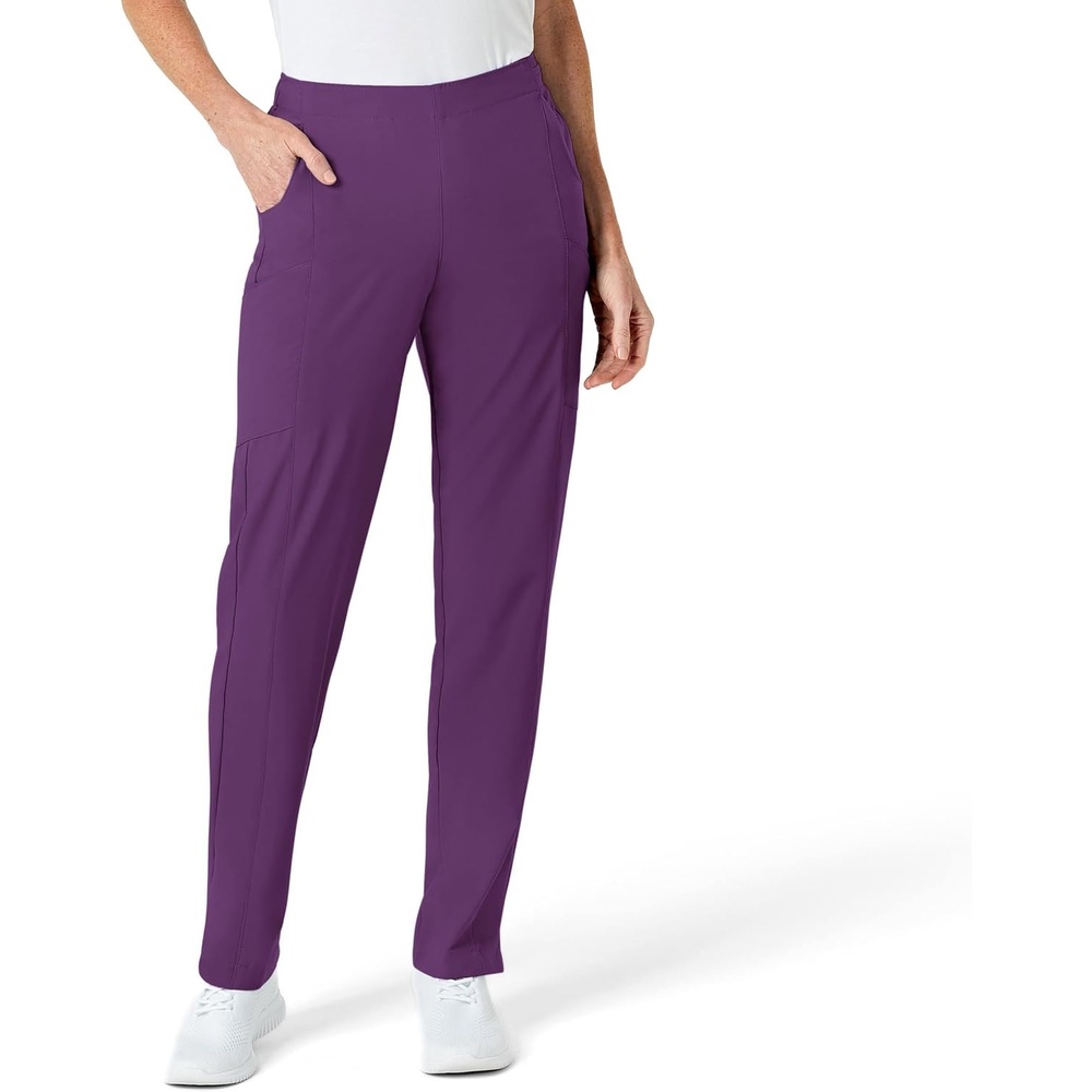 Women’s Flat Front Cargo Pant(Eggplant)