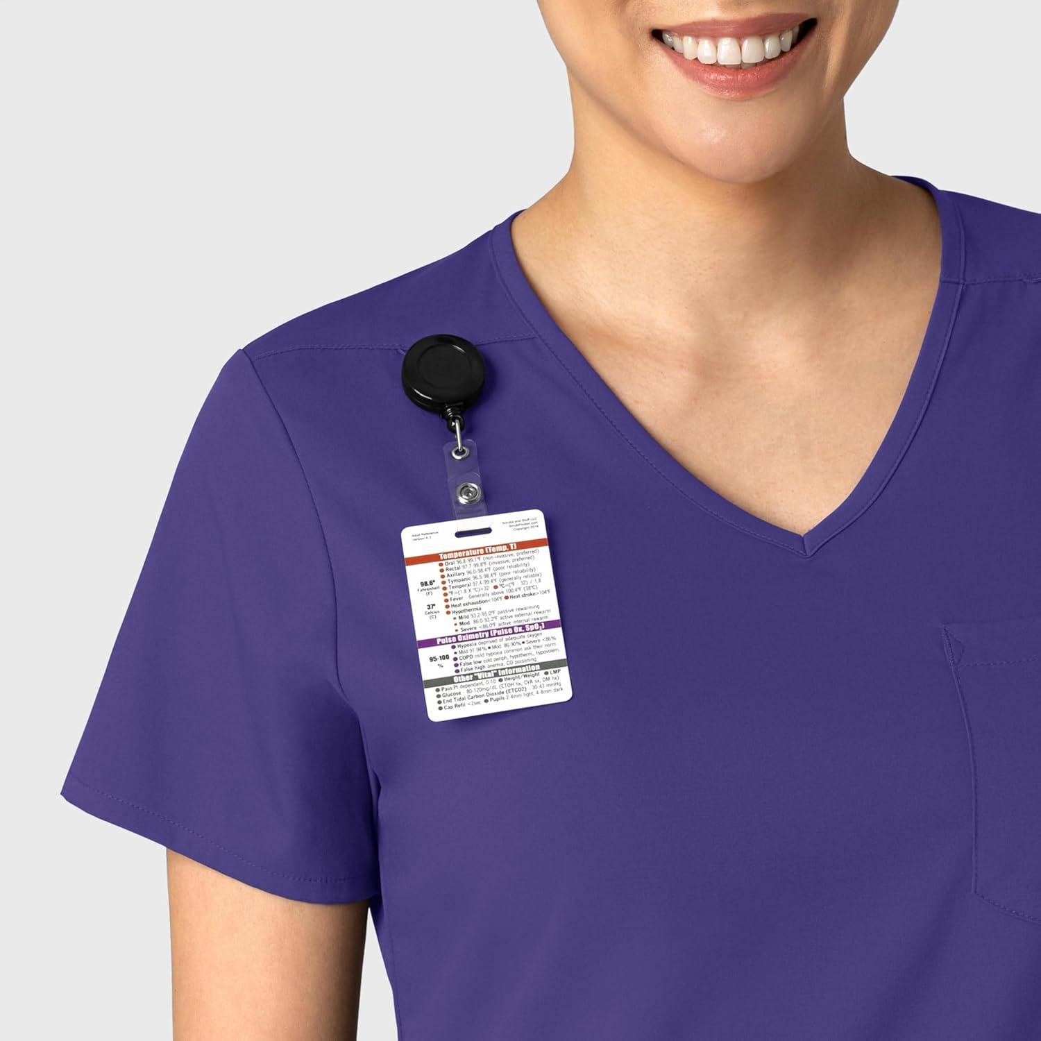 Wink Womens Scrub Top(Grape)