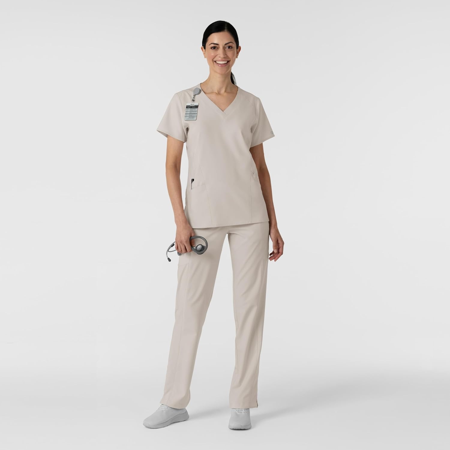 Women’s Flat Front Cargo Pant(Cloud)
