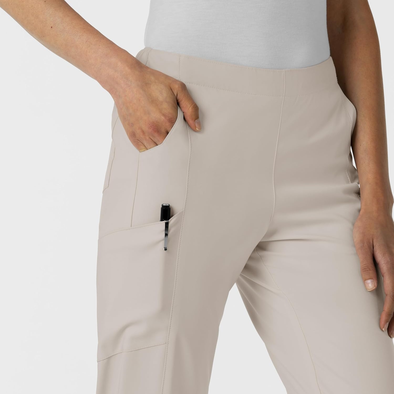 Women’s Flat Front Cargo Pant(Cloud)