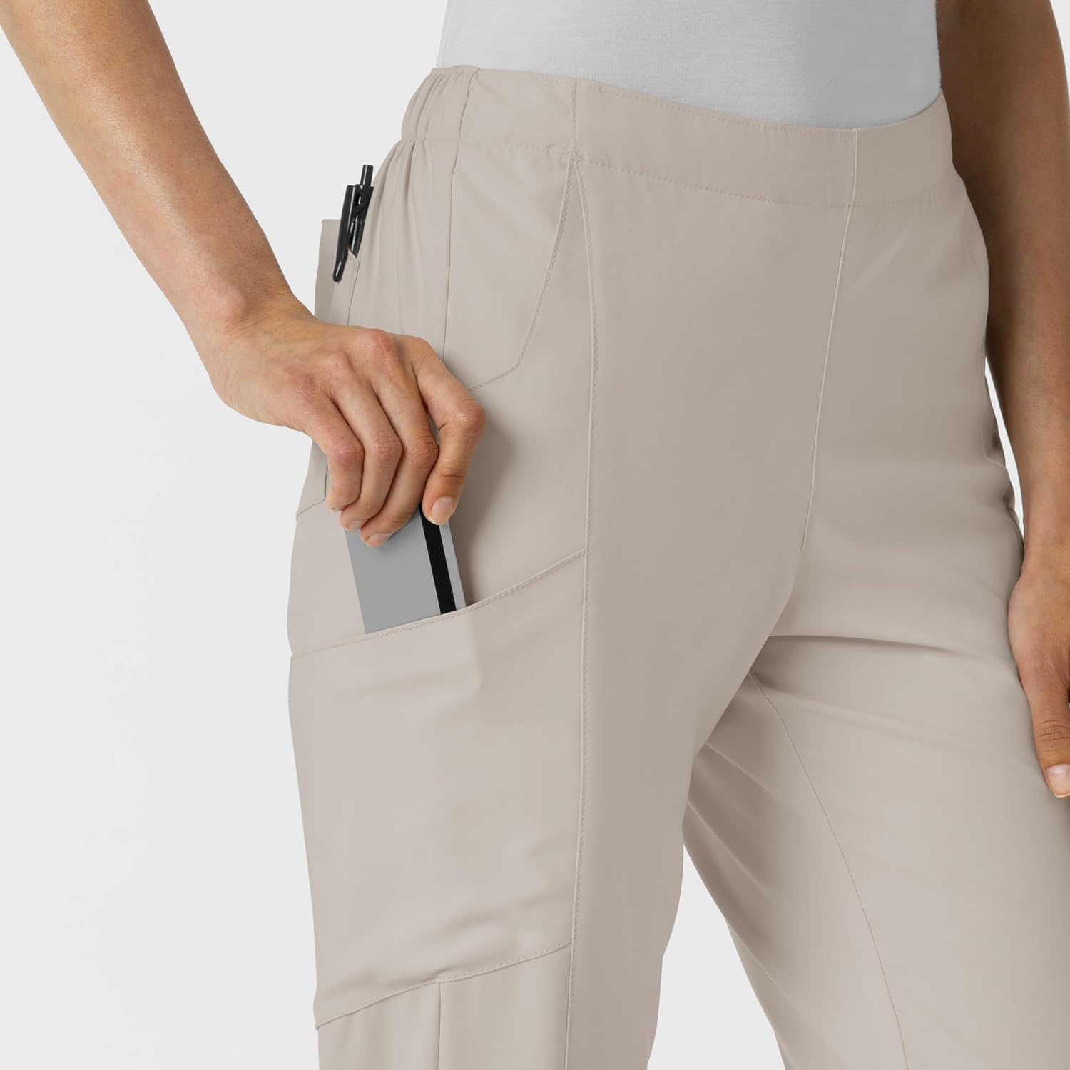 Women’s Flat Front Cargo Pant(Cloud)