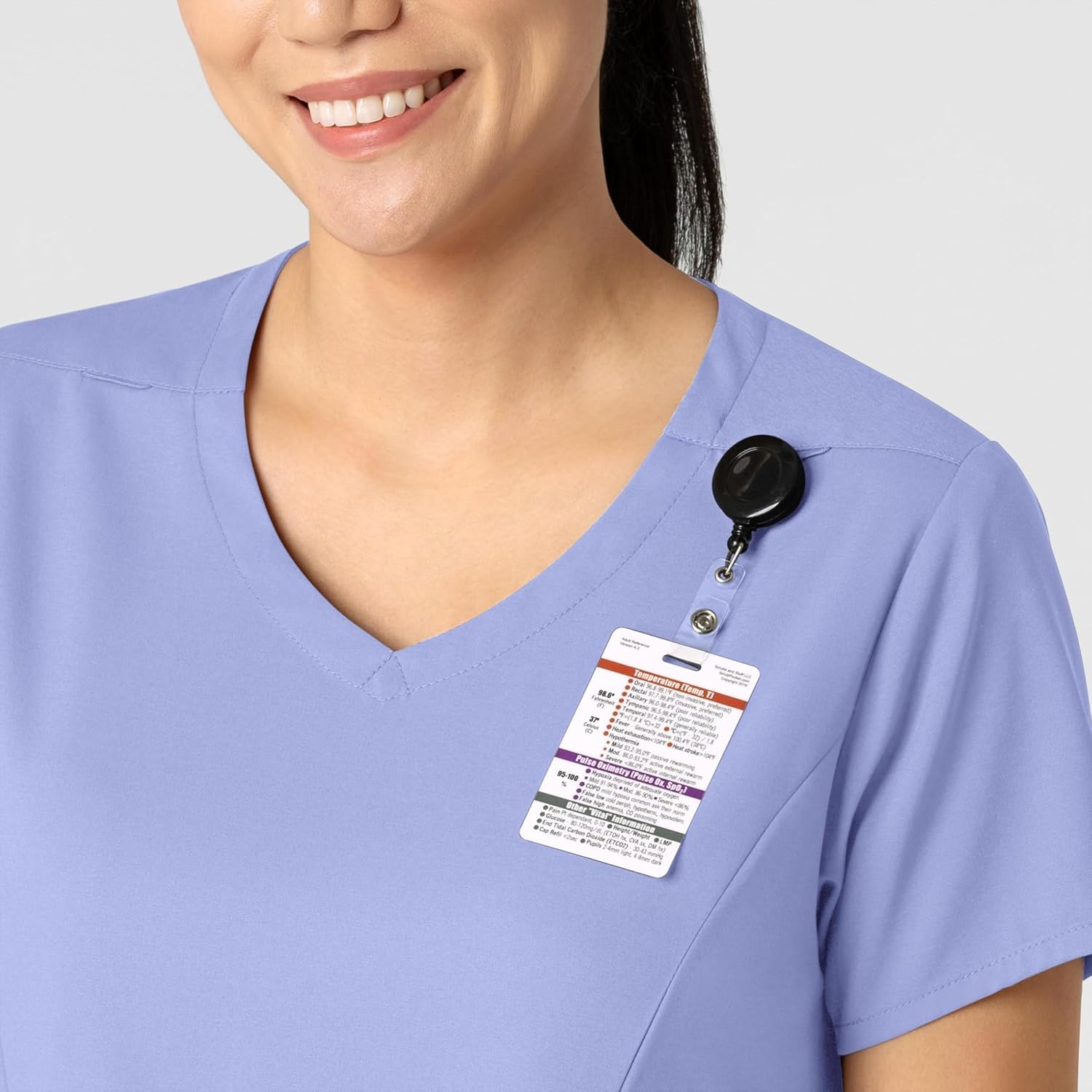 Wink Boundless Women’s 2-Pocket V-Neck Scrub Top(Ceil Blue)
