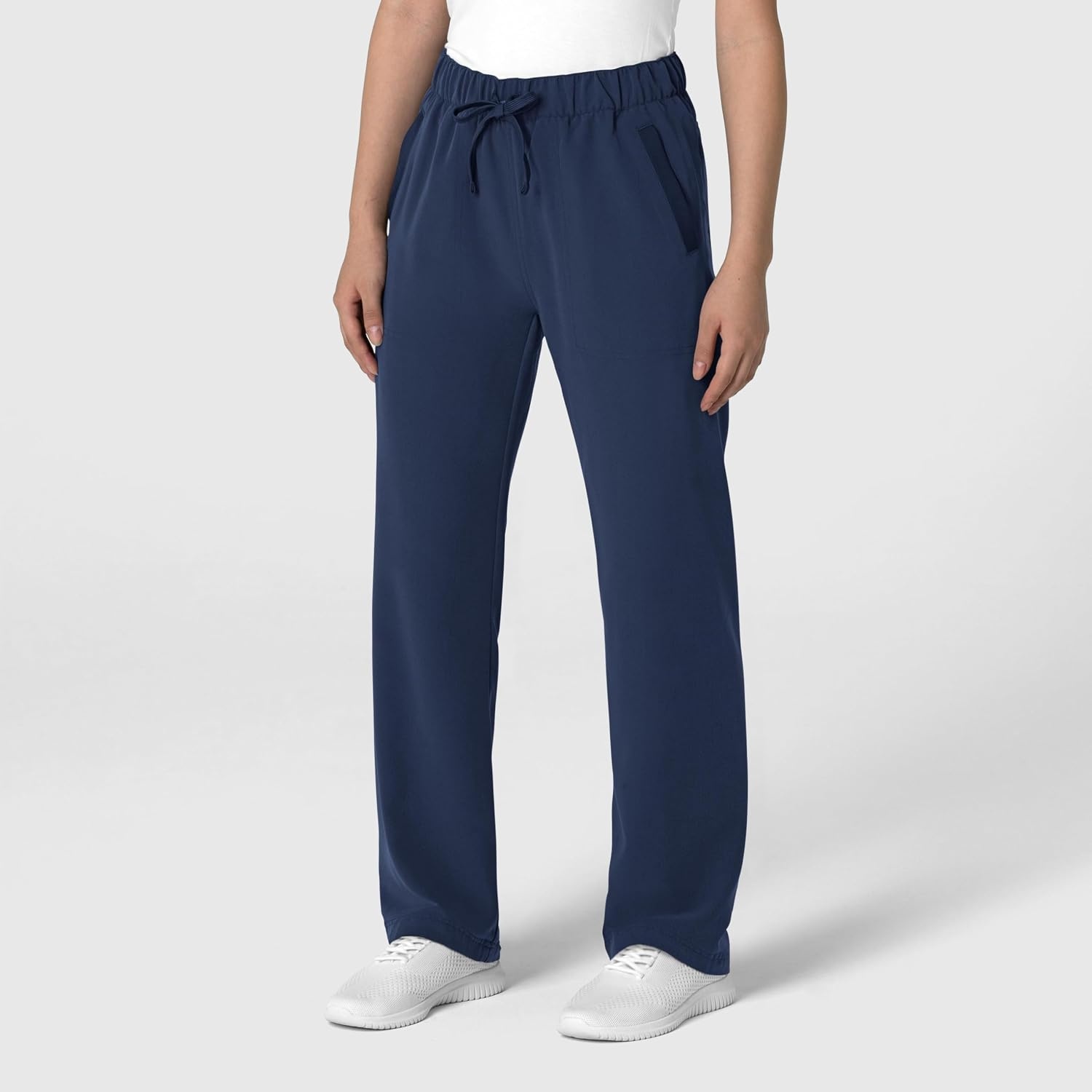 Wink Women’s Women’s Stovepipe High-Low Hem Scrub Pant(Navy)