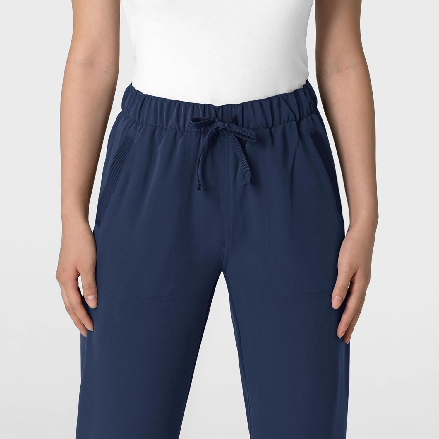 Wink Women’s Women’s Stovepipe High-Low Hem Scrub Pant(Navy)