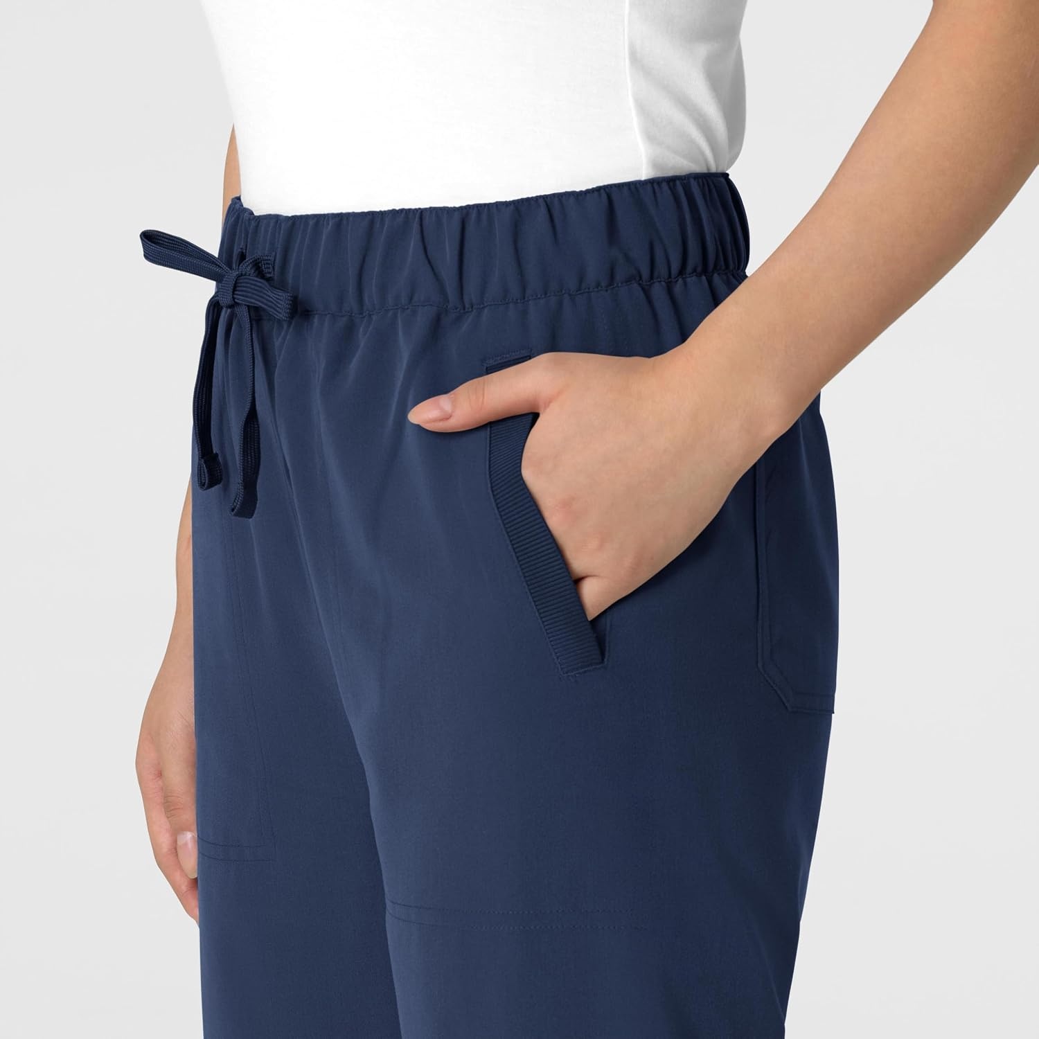 Wink Women’s Women’s Stovepipe High-Low Hem Scrub Pant(Navy)