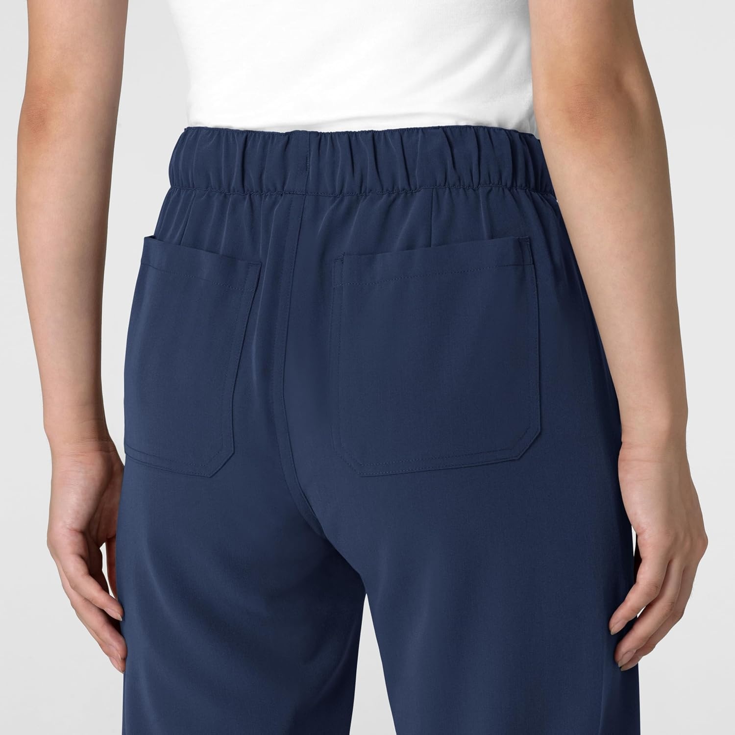 Wink Women’s Women’s Stovepipe High-Low Hem Scrub Pant(Navy)