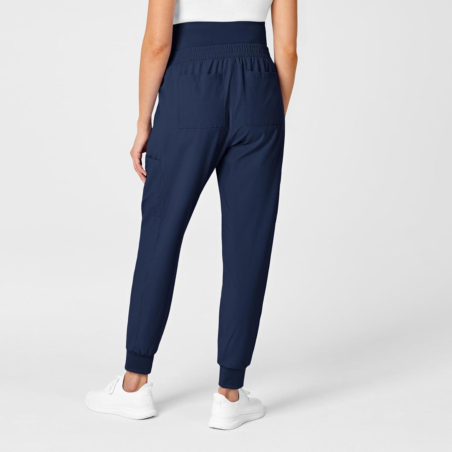 WonderWink Women’s W123 Maternity Jogger Scrub Pant(Navy)