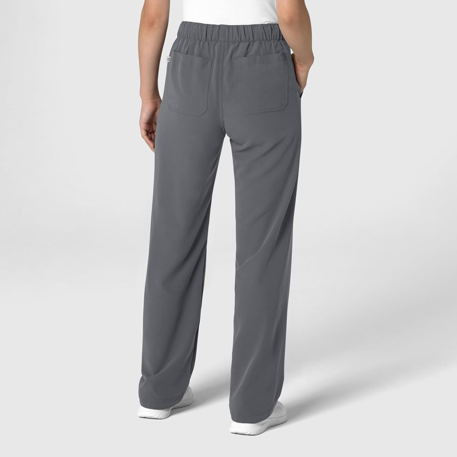 Wink Women’s Women’s Stovepipe High-Low Hem Scrub Pant(Pewter)