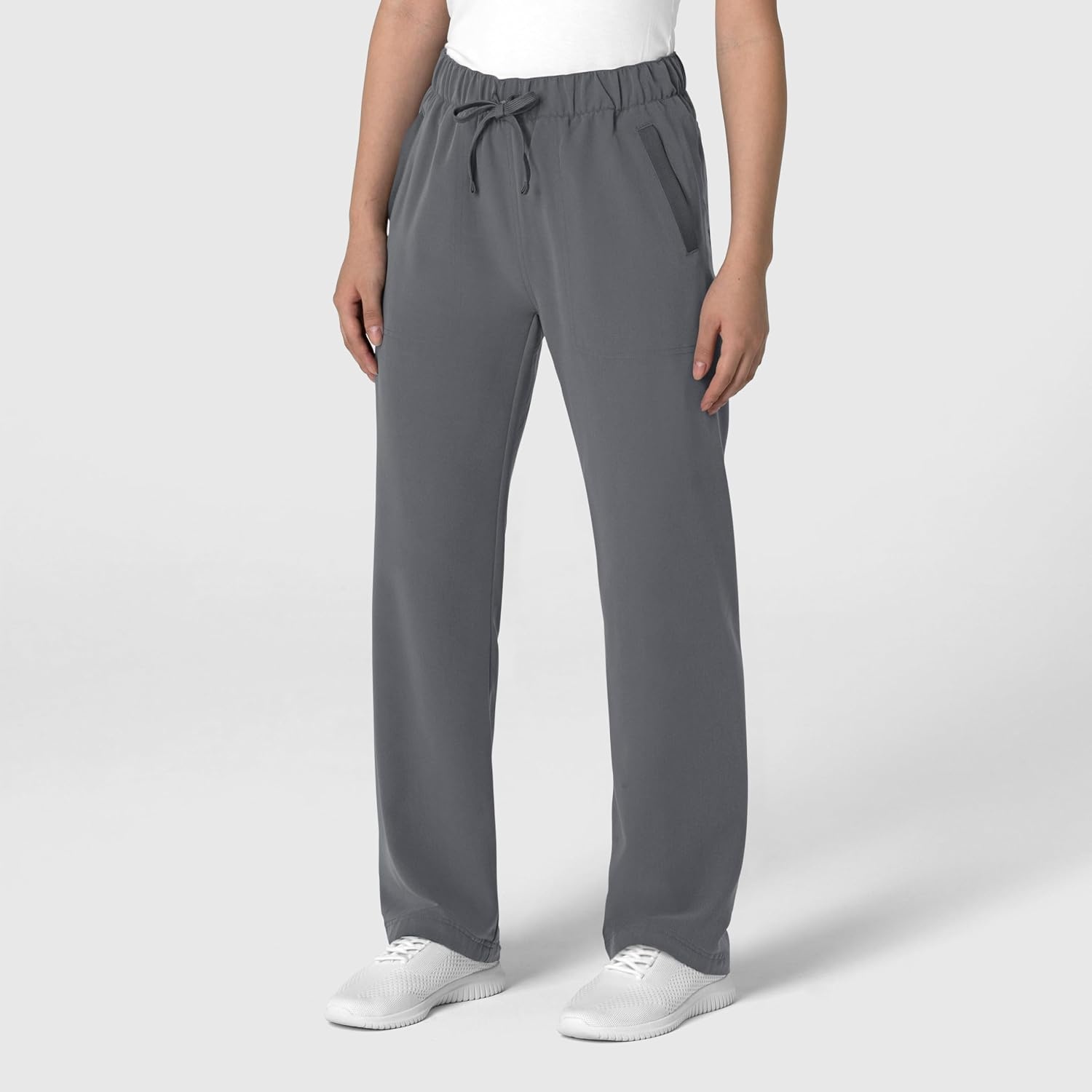 Wink Women’s Women’s Stovepipe High-Low Hem Scrub Pant(Pewter)