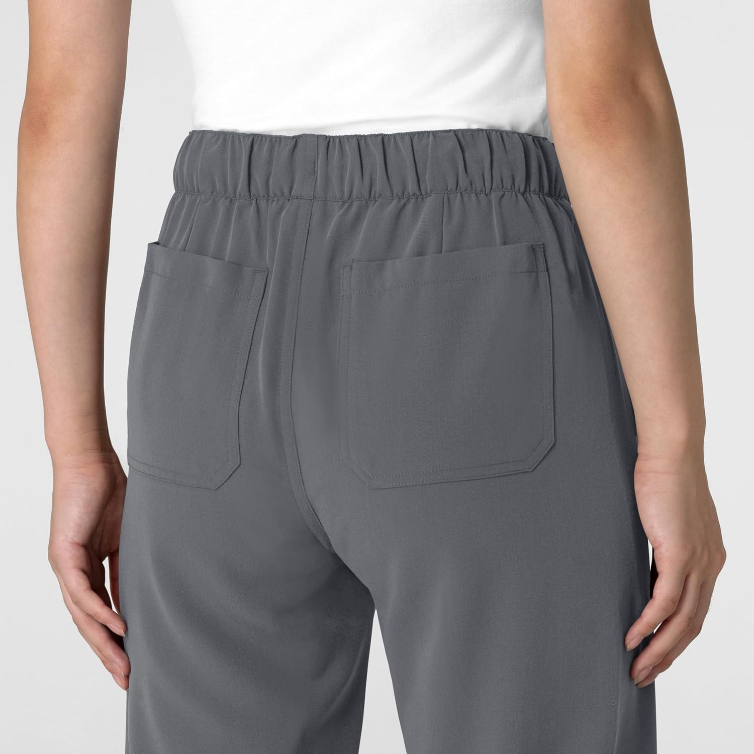 Wink Women’s Women’s Stovepipe High-Low Hem Scrub Pant(Pewter)