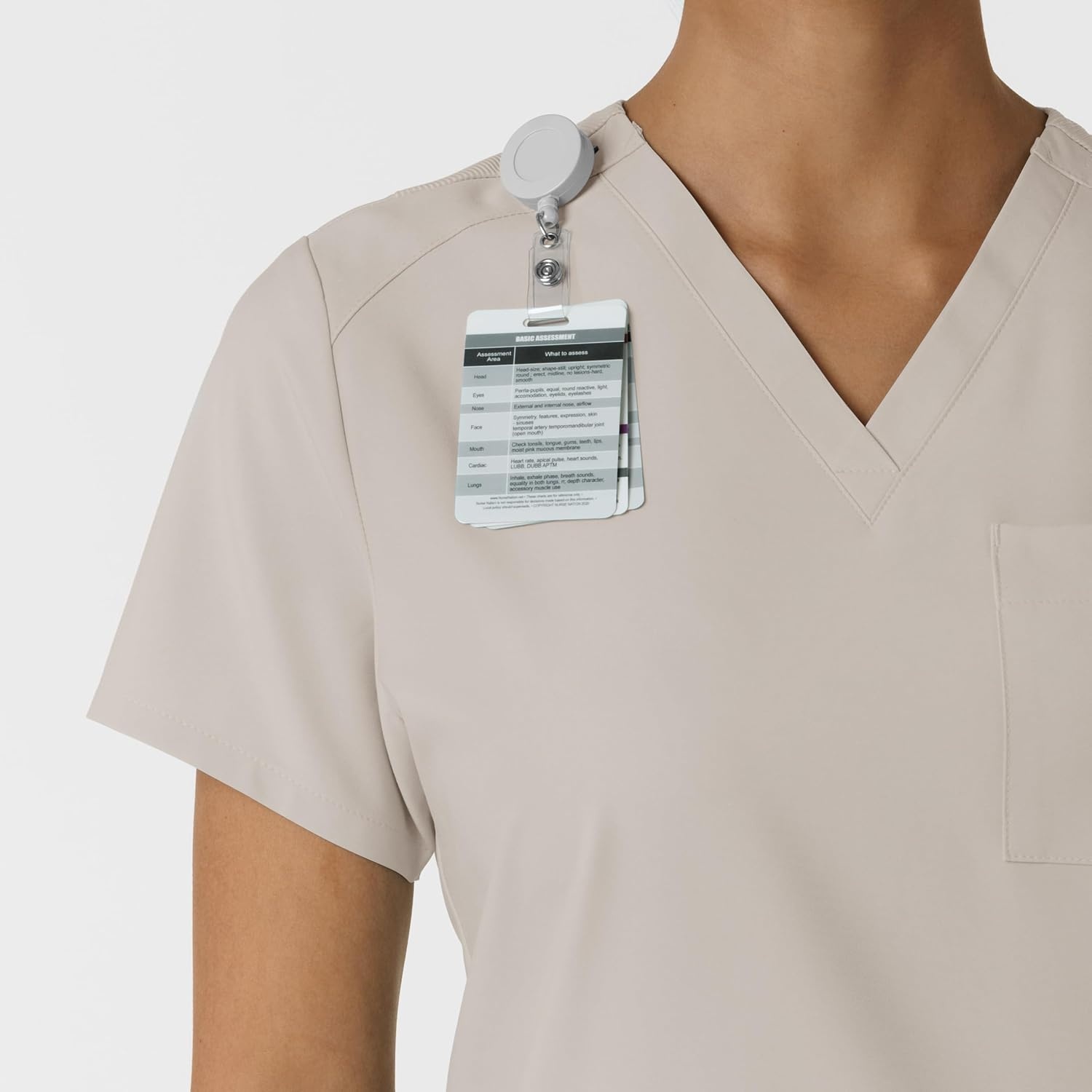 Wink Women’s Women’s Flex-n-Reach V-Neck Scrub Top(Cloud)