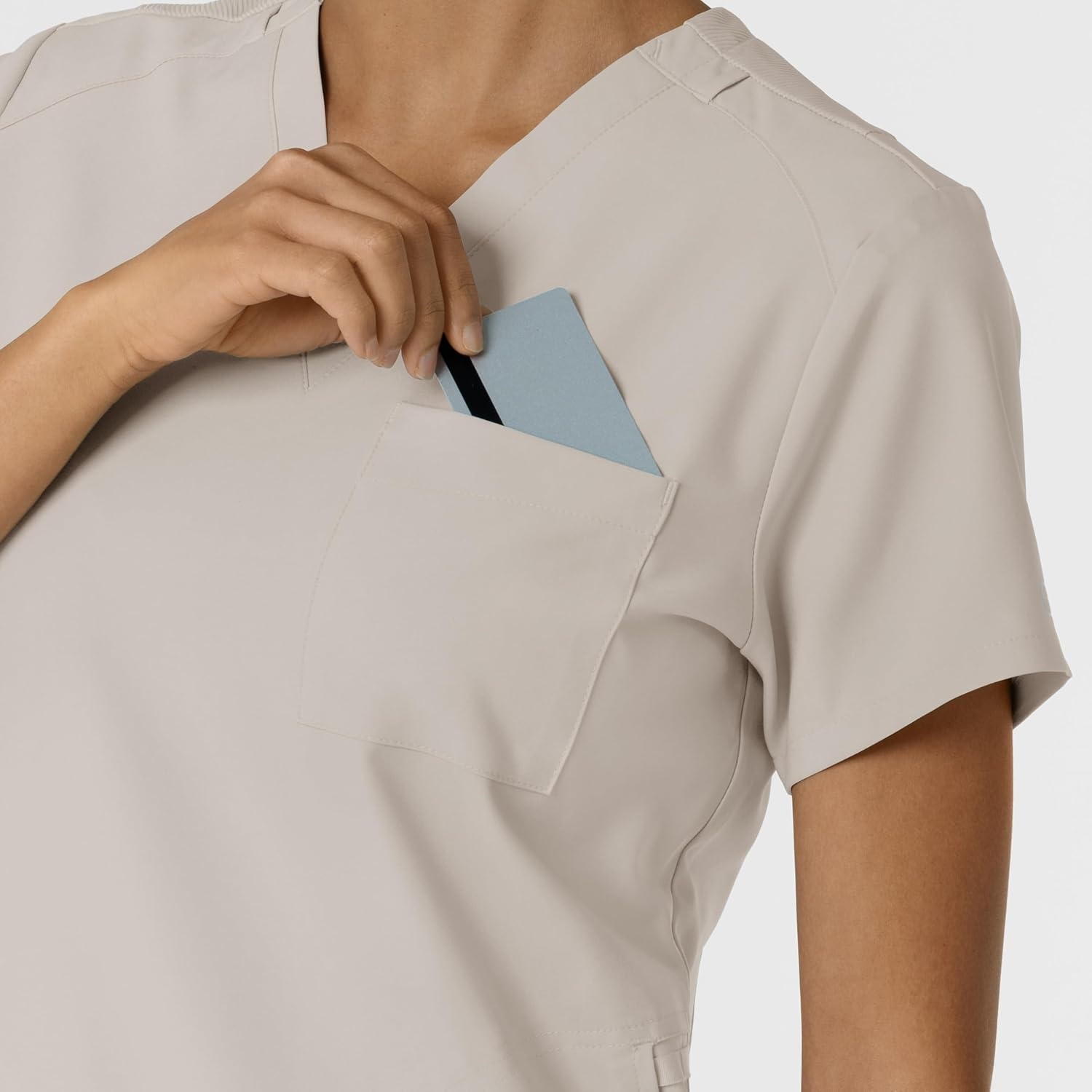 Wink Women’s Women’s Flex-n-Reach V-Neck Scrub Top(Cloud)
