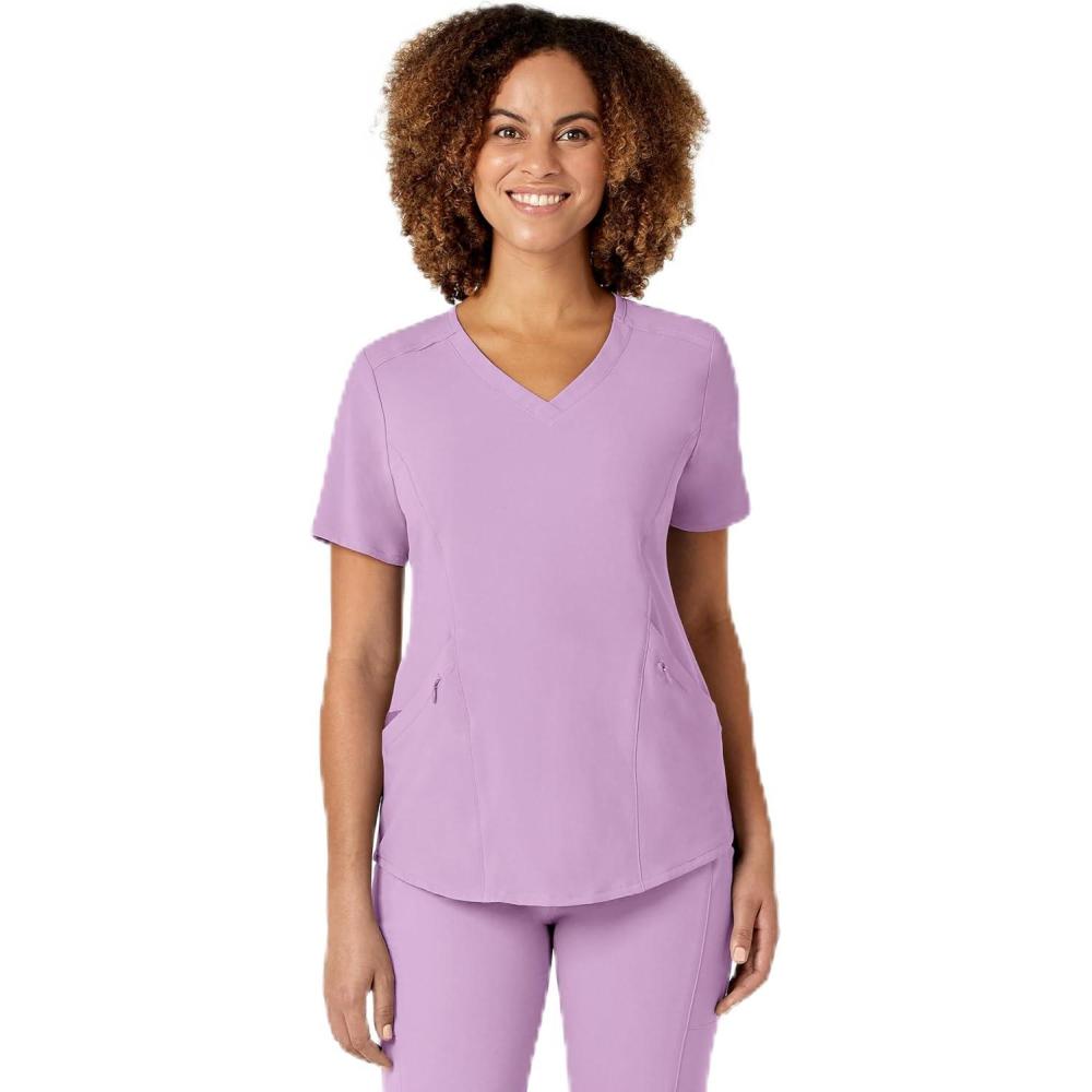 Wink Womens Scrub Top(Violet Tulle)