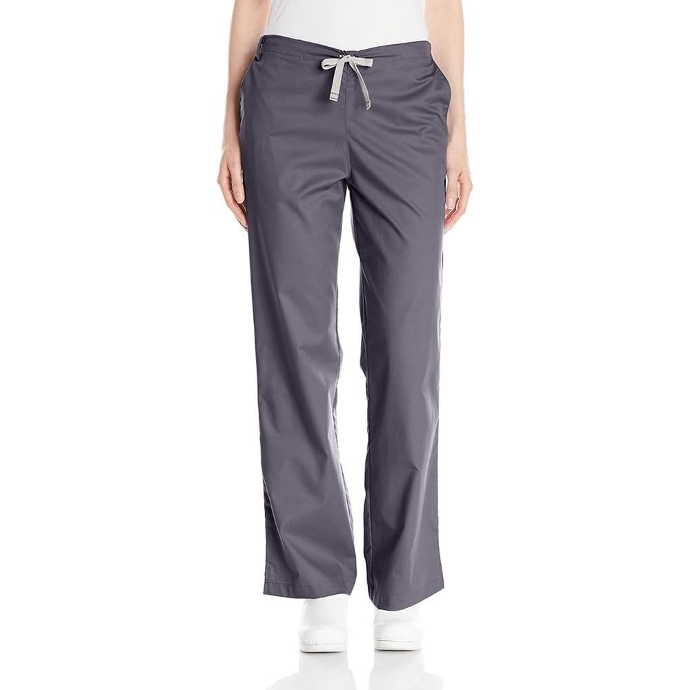 Wonderwork Women’s Flare Leg Scrub Pant(Pewter)