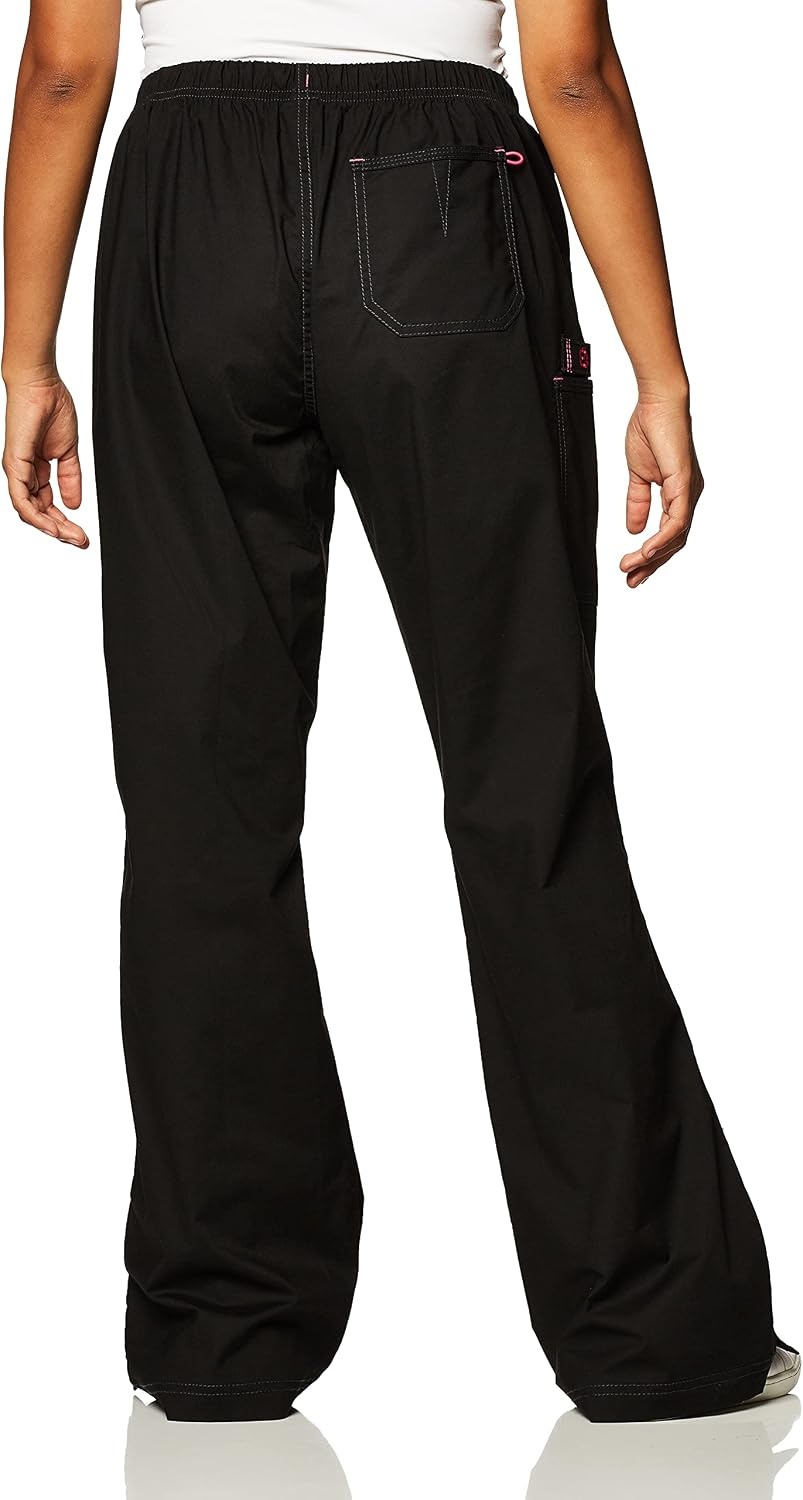 WonderWink Women’s Wonderflex Grace Scrub Pant(Black)