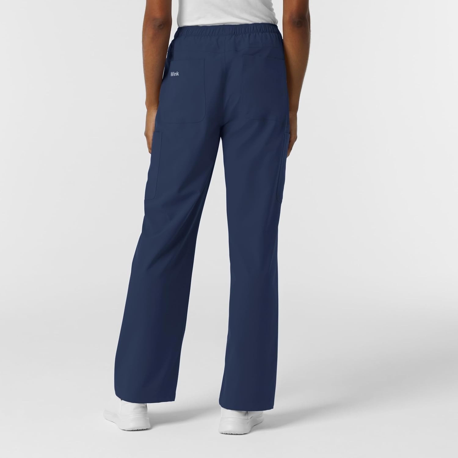 Wink NURTUR Women’s Straight Leg Cargo Scrub Pant, Navy, XL