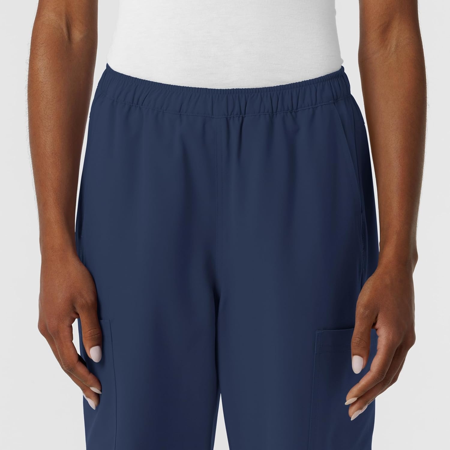 Wink NURTUR Women’s Straight Leg Cargo Scrub Pant, Navy, XL