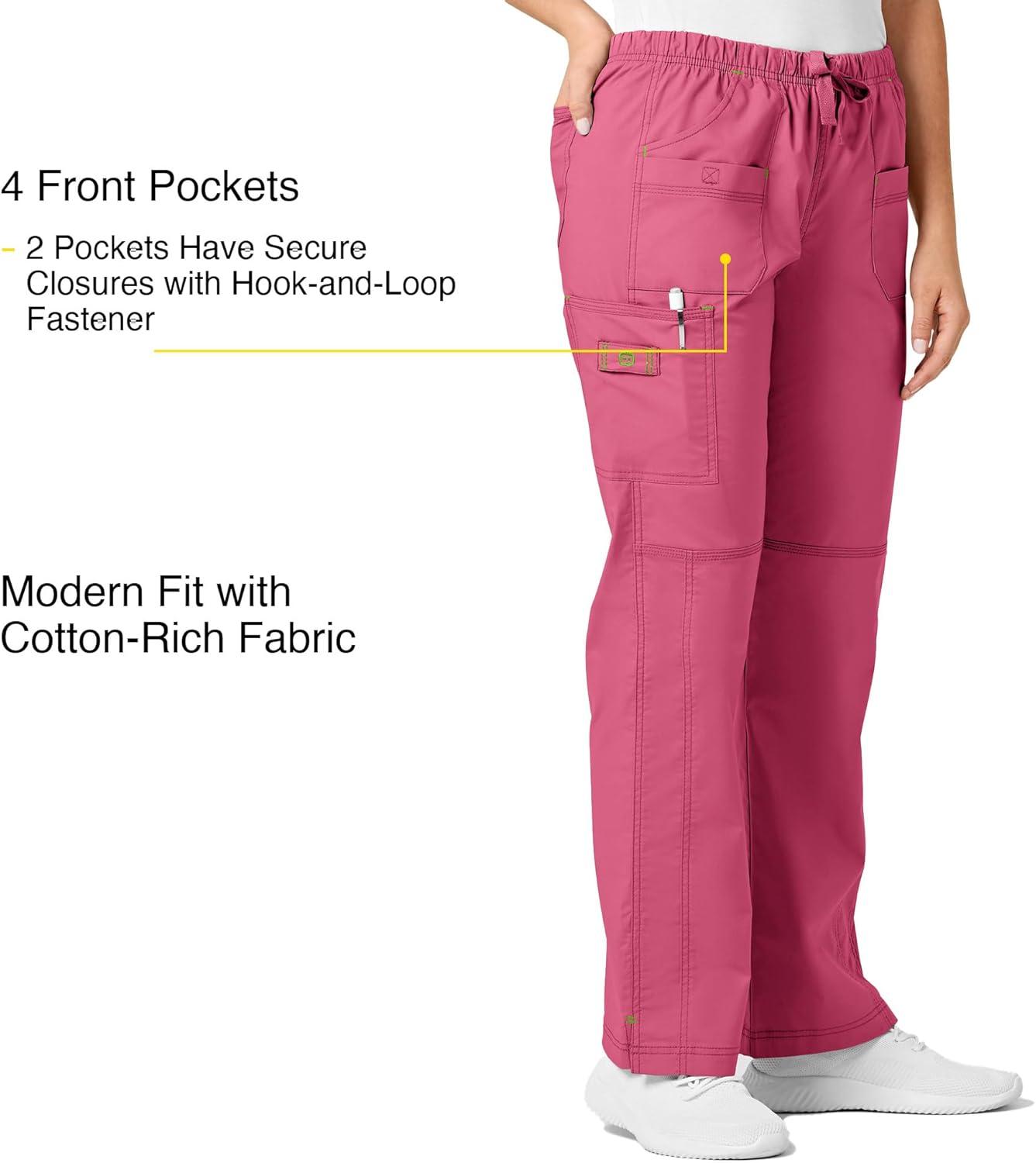 WonderWink Women’s Wonderflex Faith Scrub Pant(Papaya)