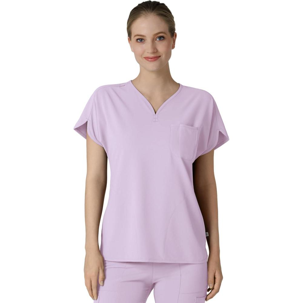 Wink Women’s Dolman Scrub Top – Pastel Lilac, XL