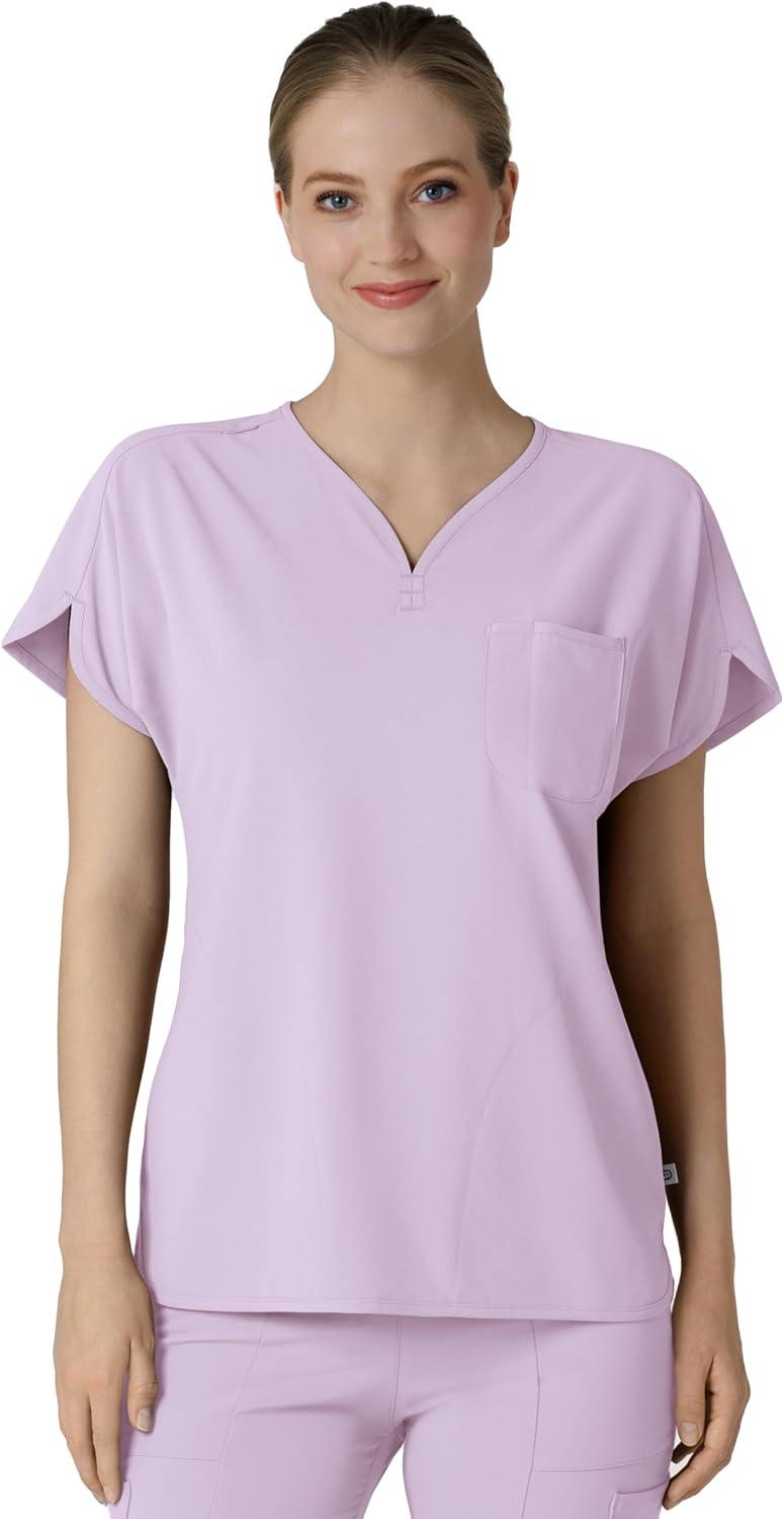 Wink Women’s Dolman Scrub Top – Pastel Lilac, XL