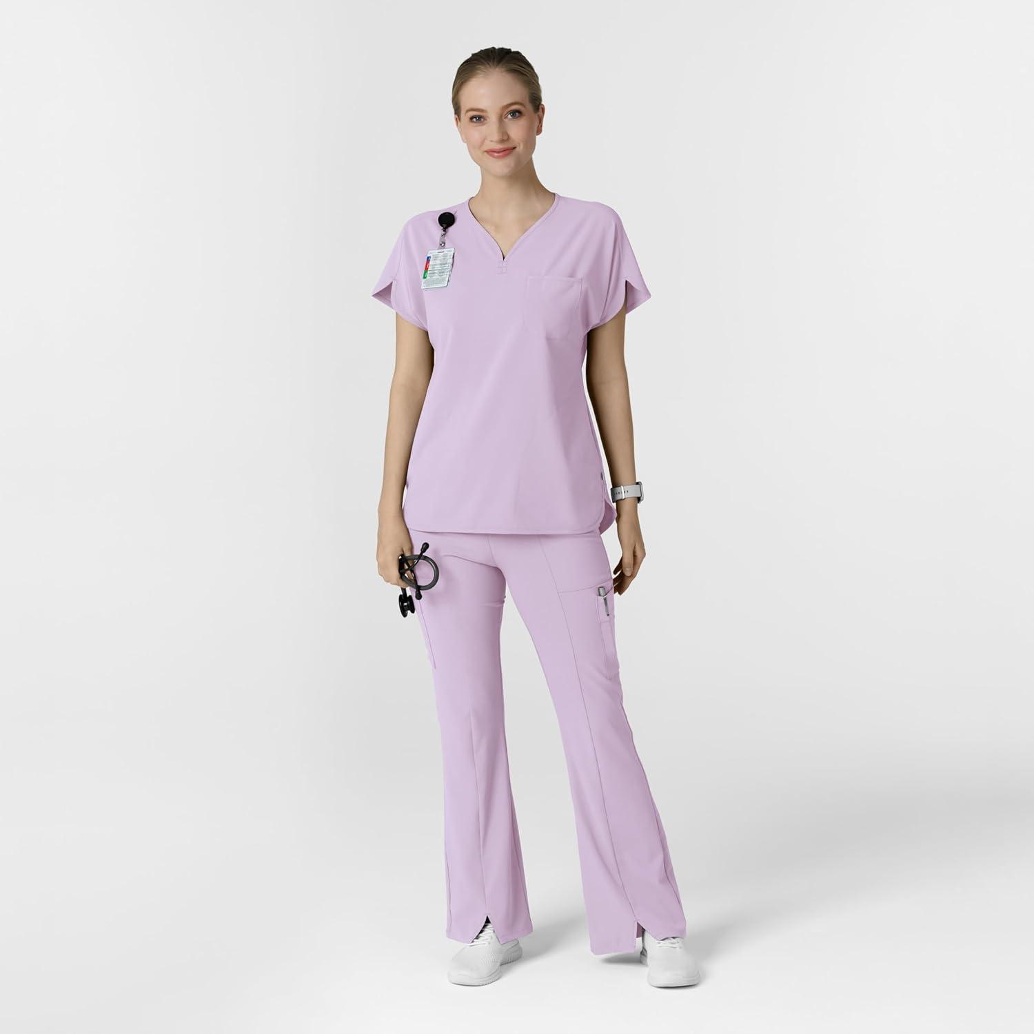 Wink Women’s Dolman Scrub Top – Pastel Lilac, XL