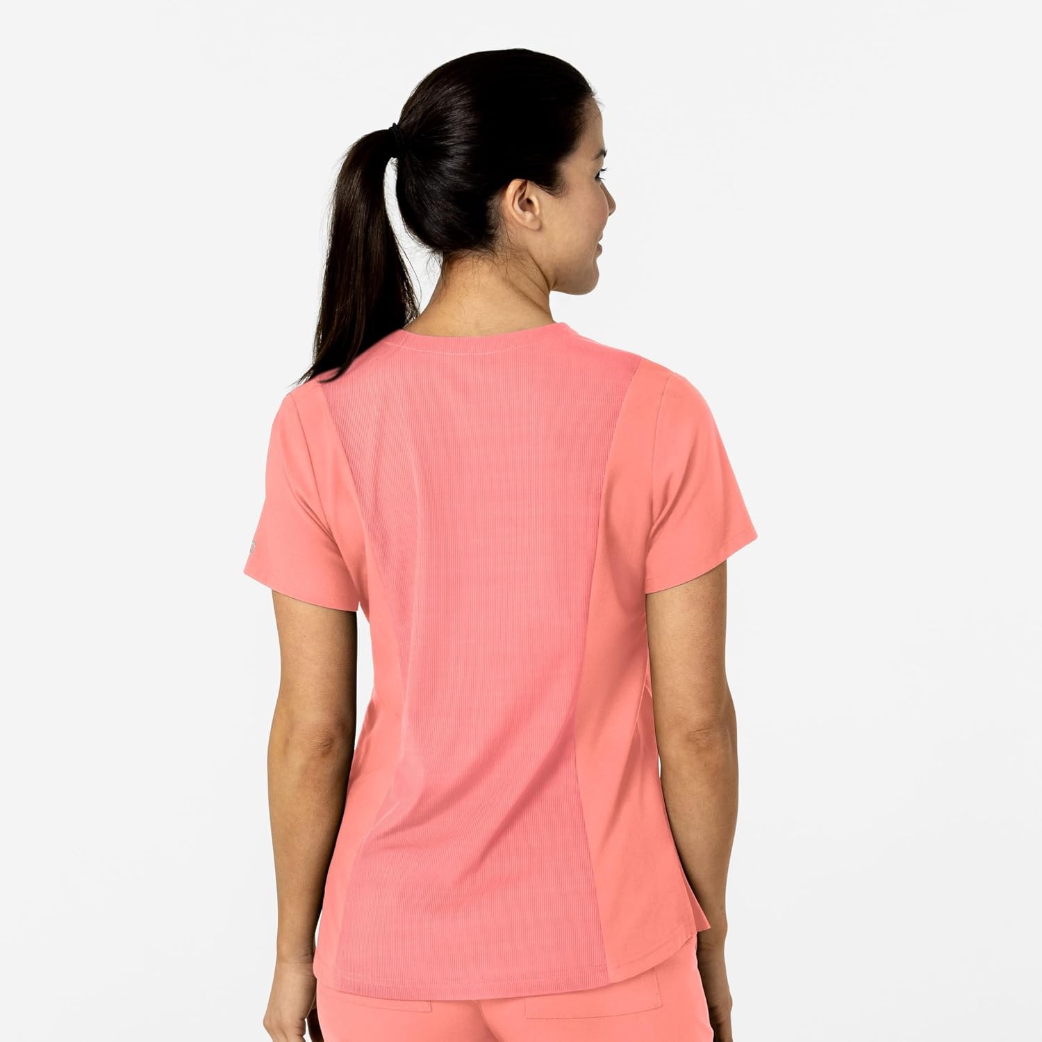 Wink Women’s Women’s Flex-n-Reach V-Neck Scrub Top(Paradise Pink)
