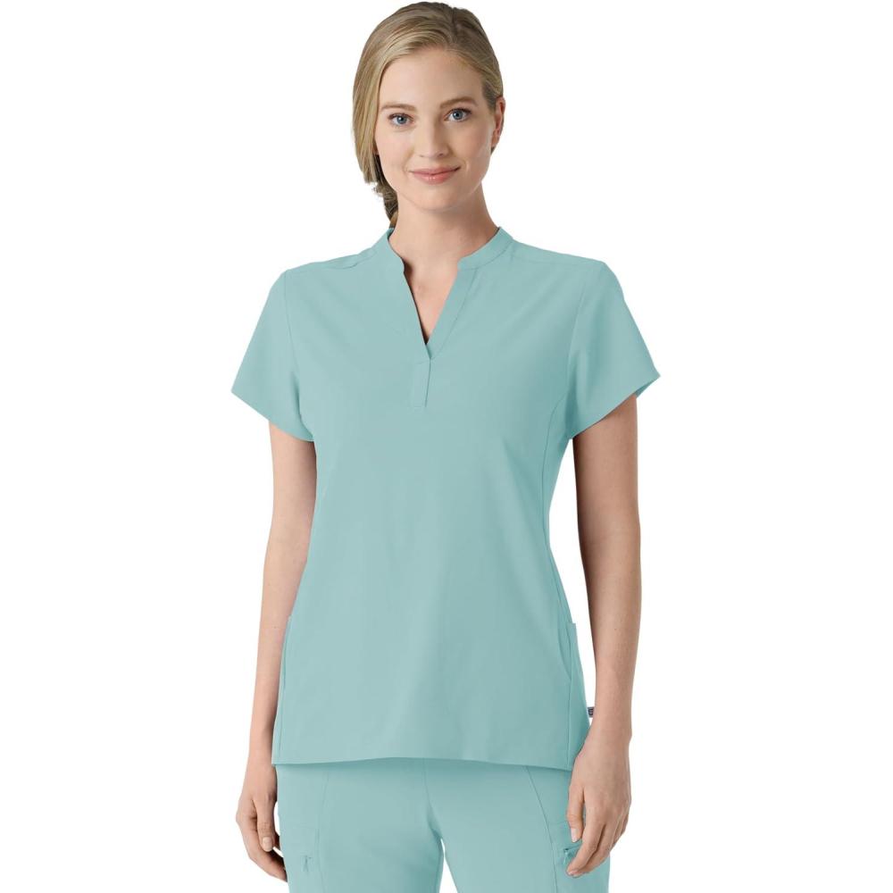 Wink Womens Scrub Top(Coastal Blue)