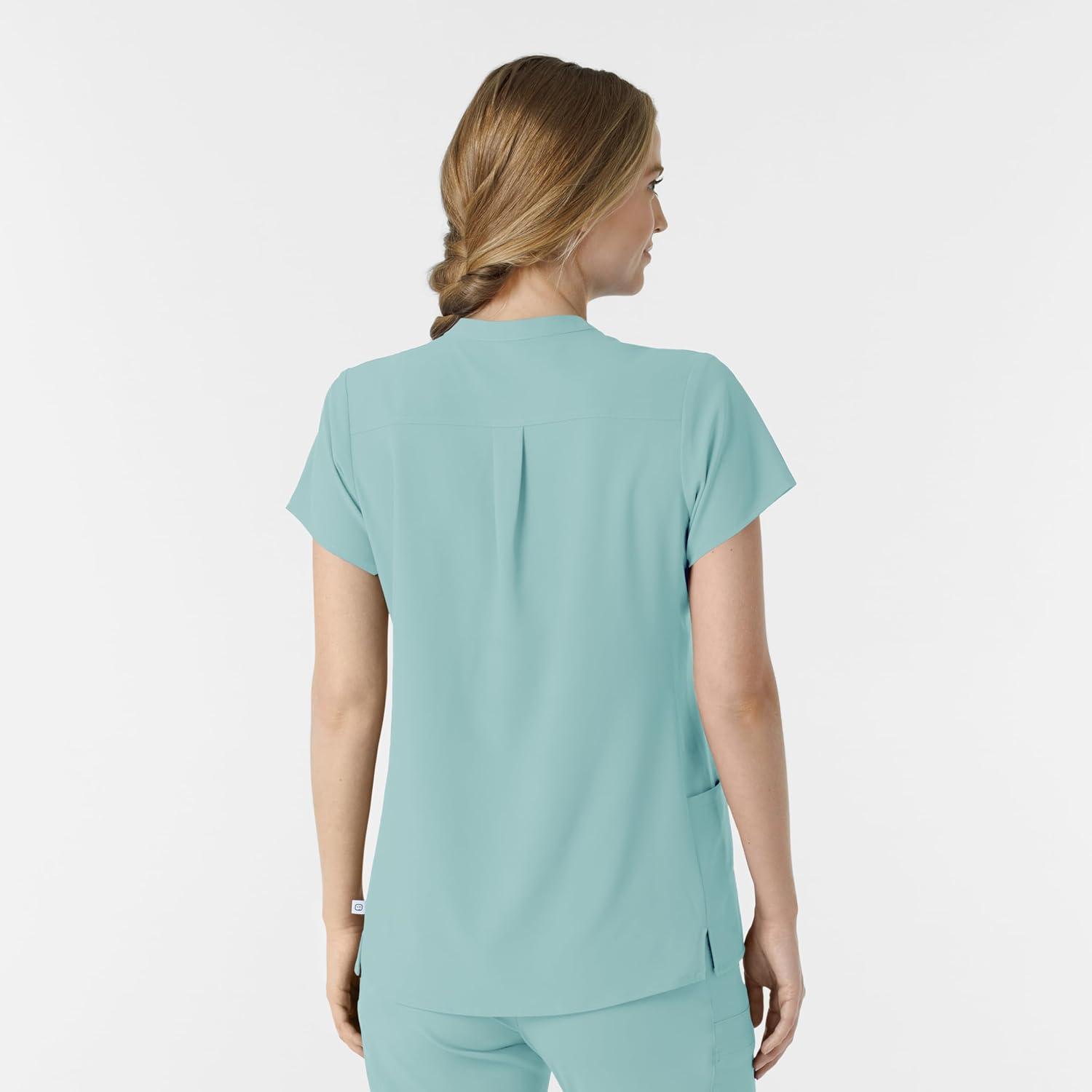 Wink Womens Scrub Top(Coastal Blue)