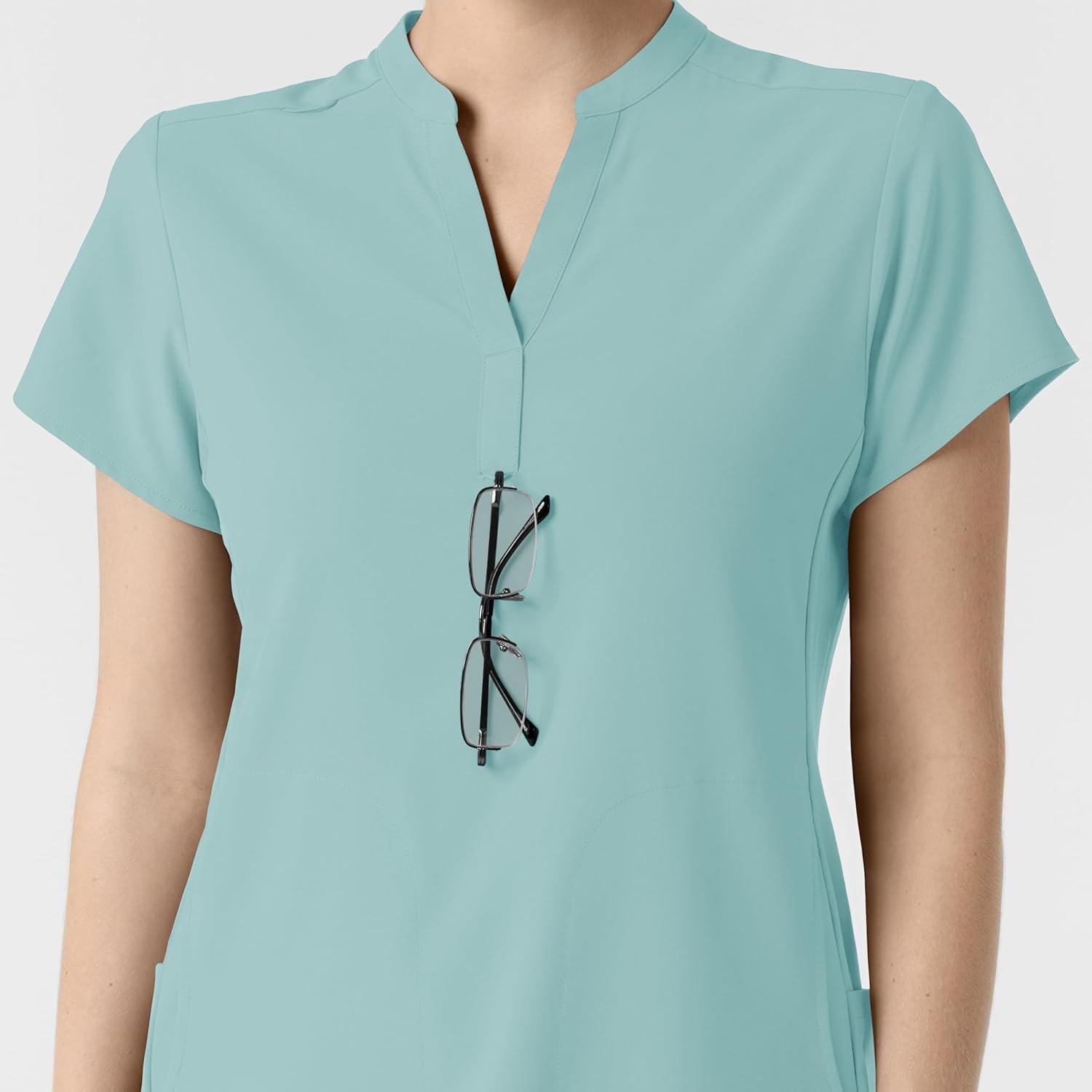 Wink Womens Scrub Top(Coastal Blue)