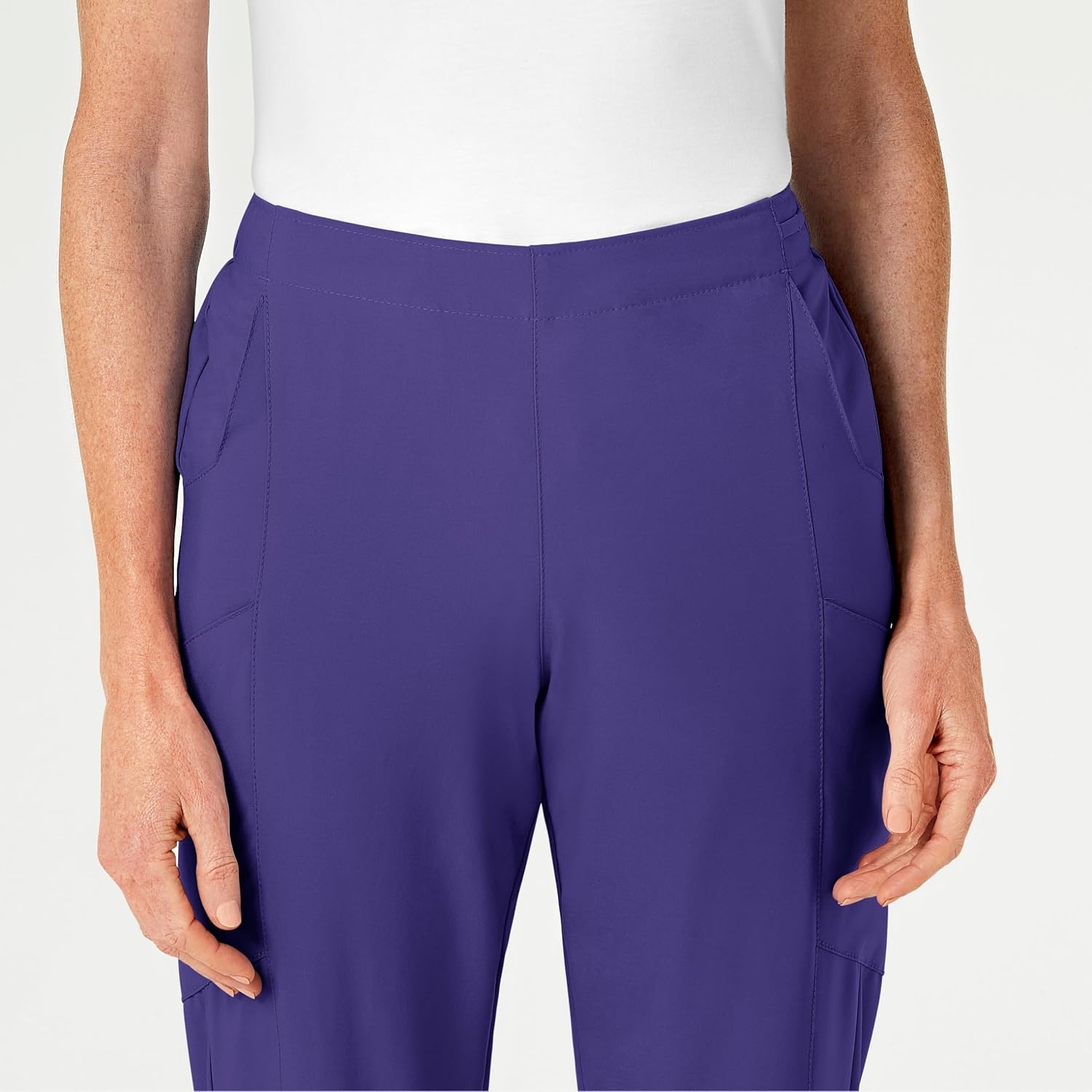 Women’s Flat Front Cargo Pant(Grape)