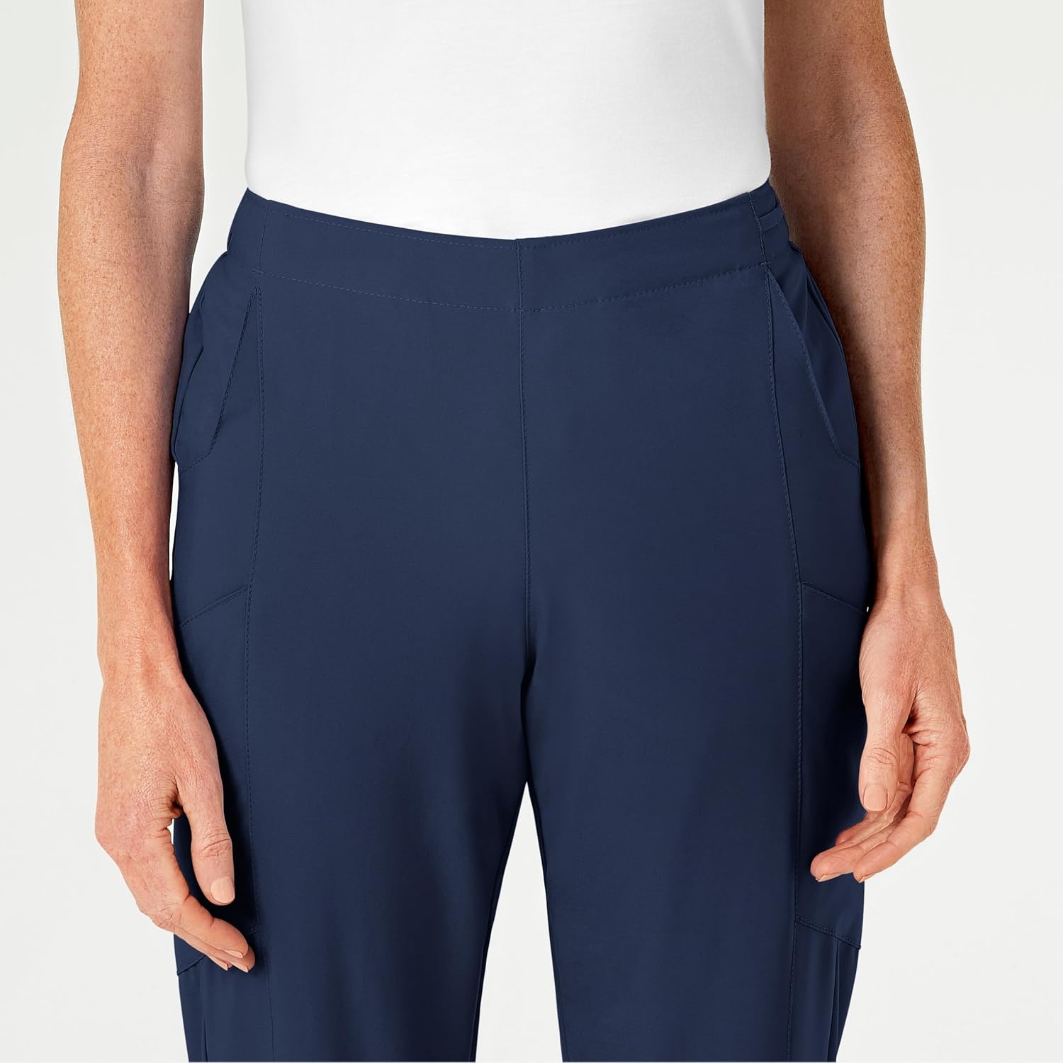 Women’s Flat Front Cargo Pant(Navy)